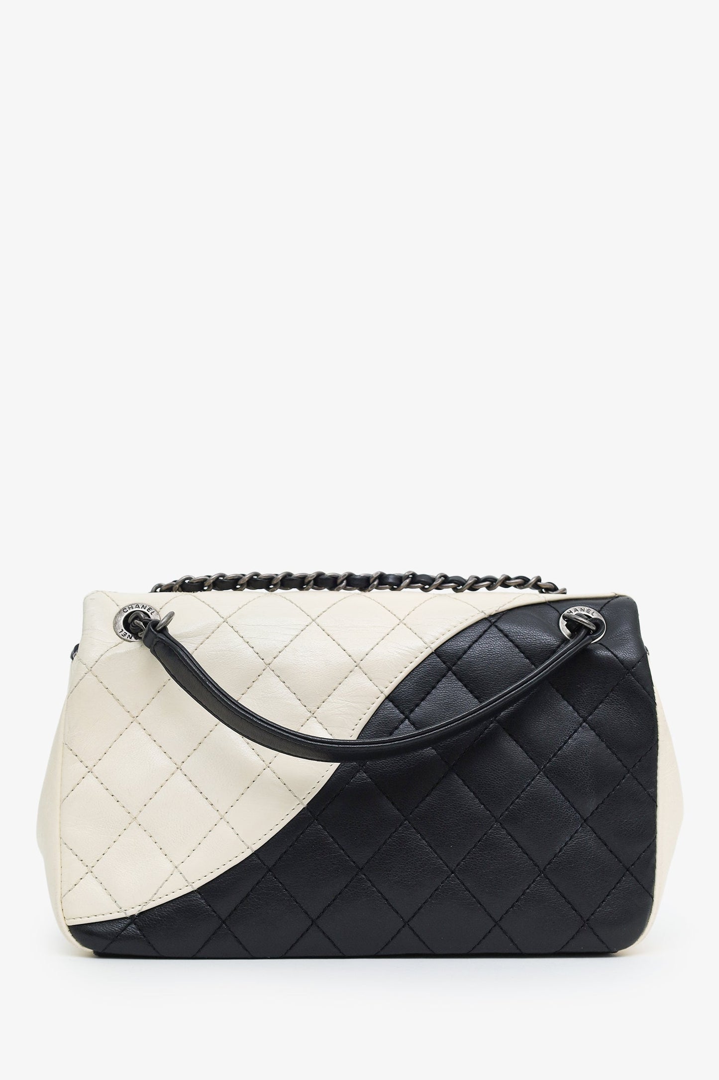 Chanel™ Black/White Quilted Lambskin Paris-Seoul Yin Yang Flap Bag