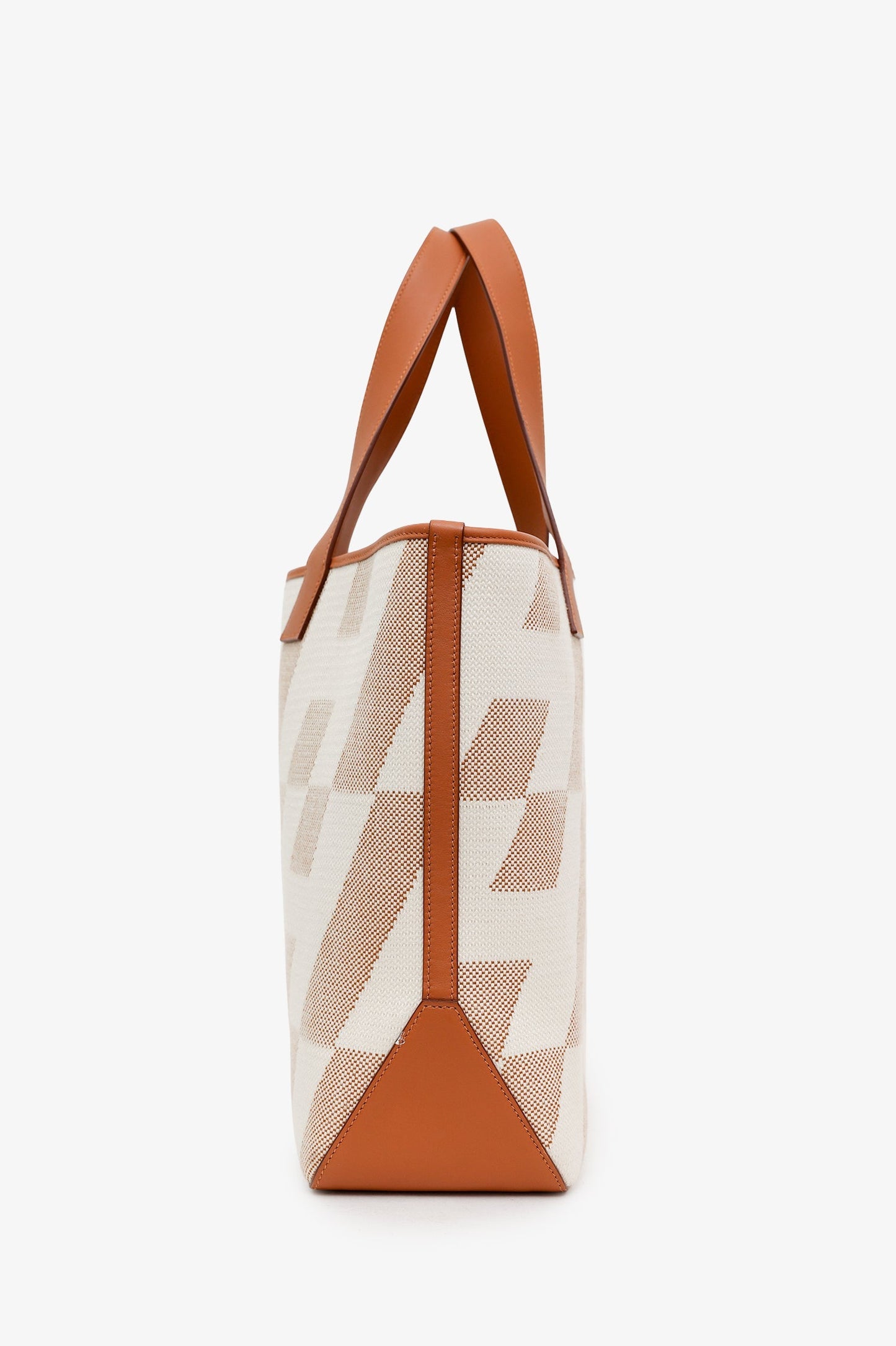 Hermès 2021 Brown/Beige Cabas H en Biais 40 Tote Bag