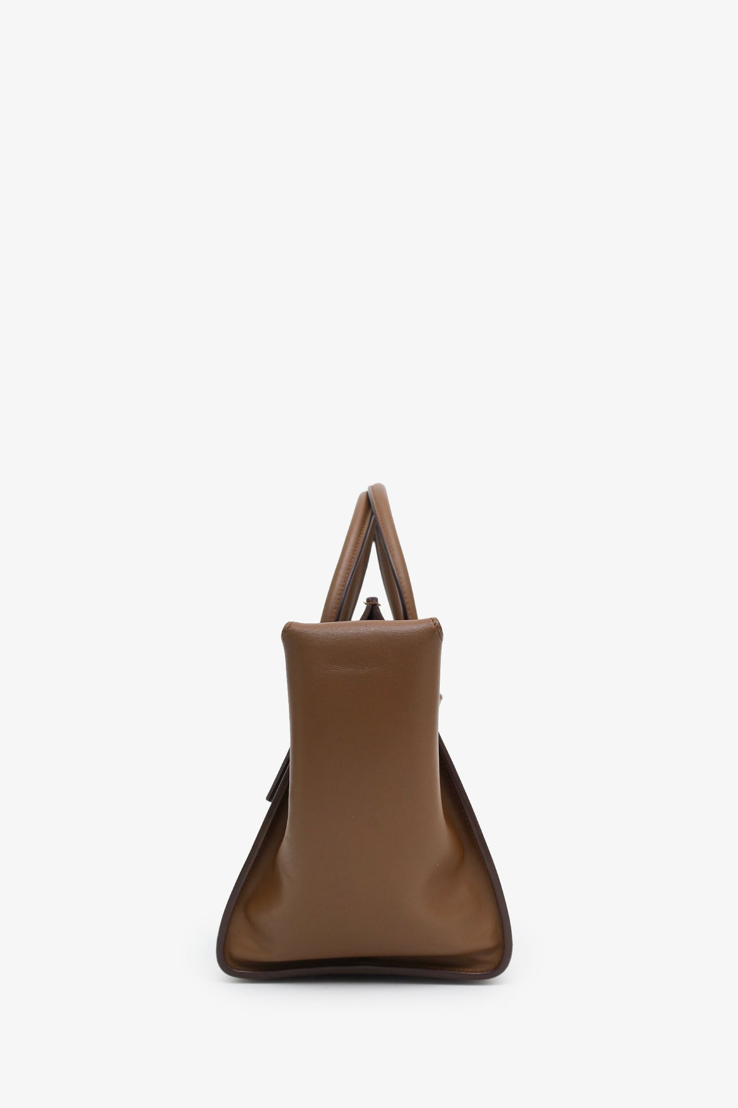Celine Brown Calfskin Medium Tie Knot Tote Bag