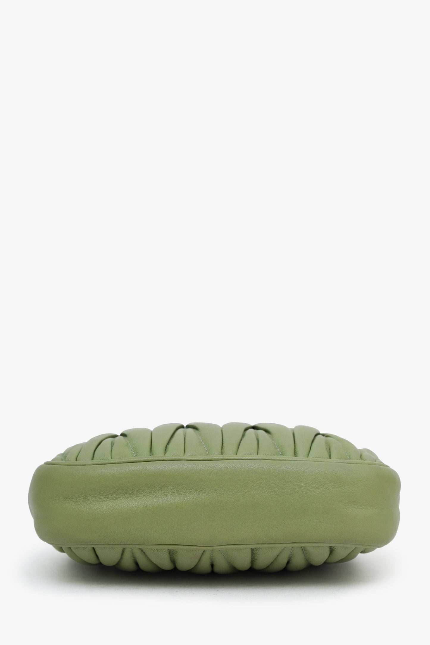Miu Miu Green Matelassé Nappa Leather Mini Chain Bag