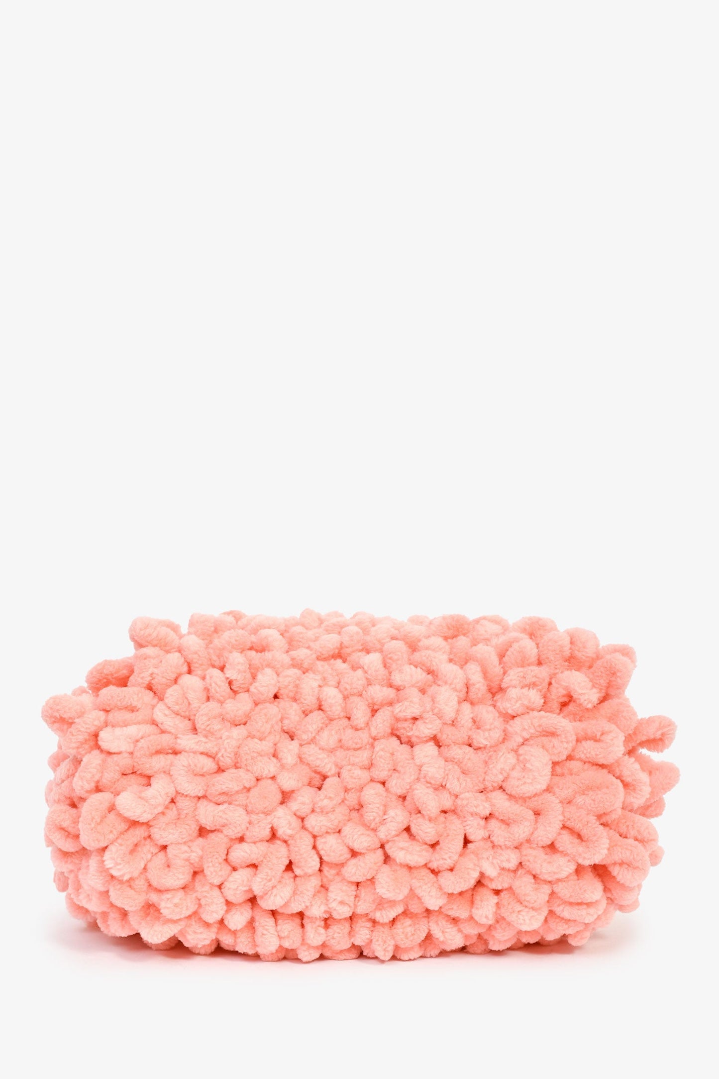 Bottega Veneta Pink Fuzzy 'Chenille' Teen Pouch Bag