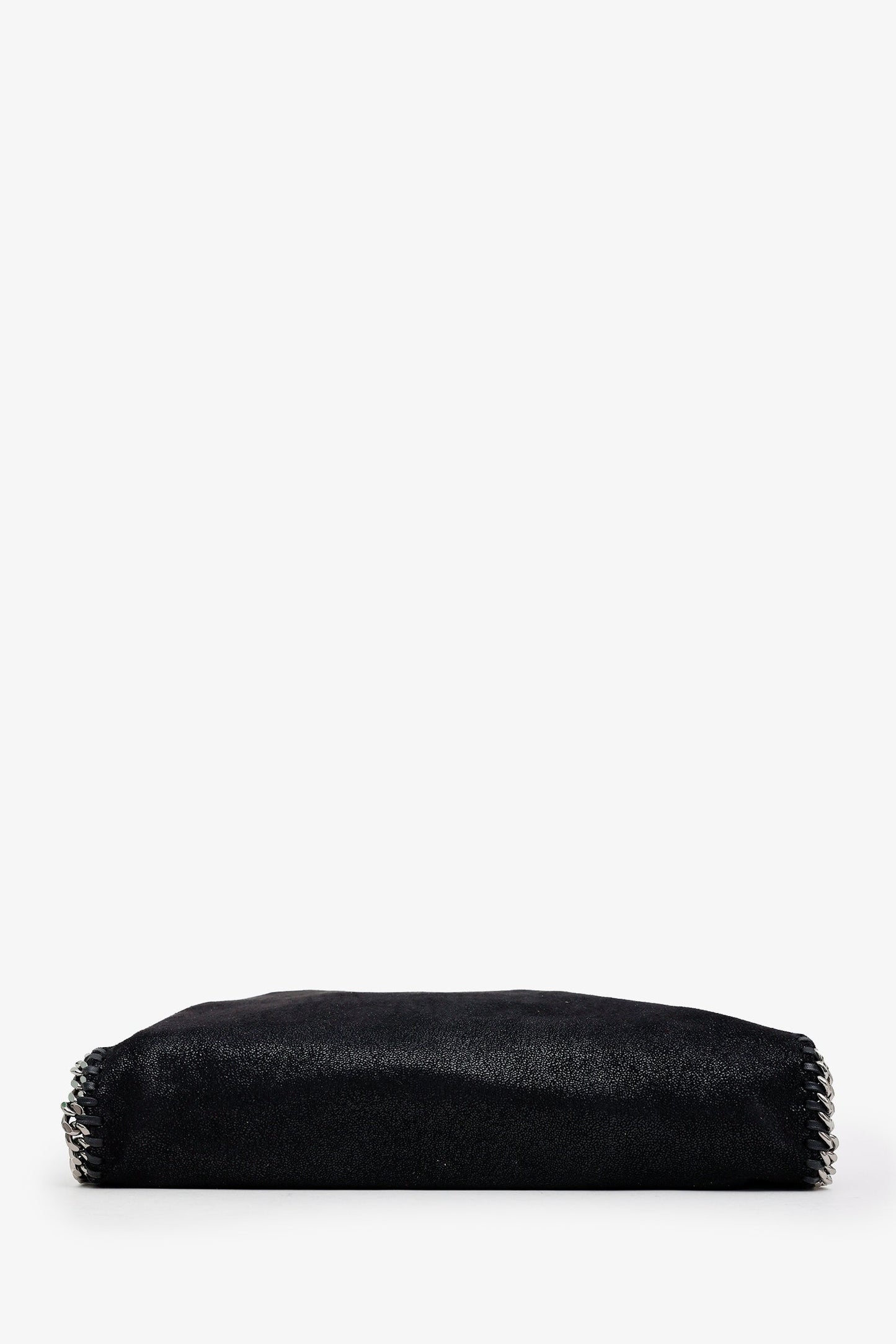 Stella McCartney Black Faux Suede Falabella Tote Bag
