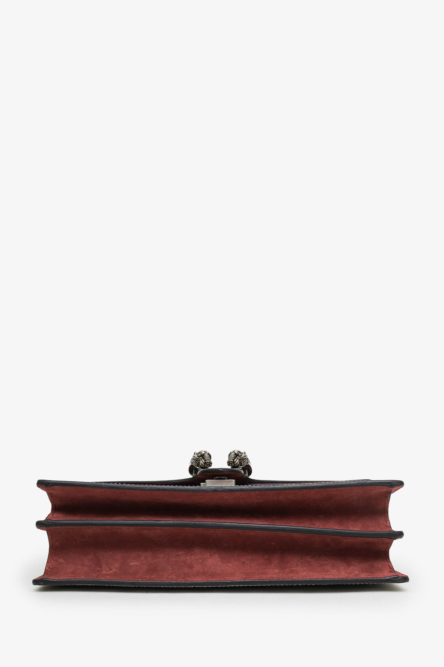 Gucci GG Supreme Blooms Canvas and Burgundy Suede Dionysus Medium Shoulder Bag