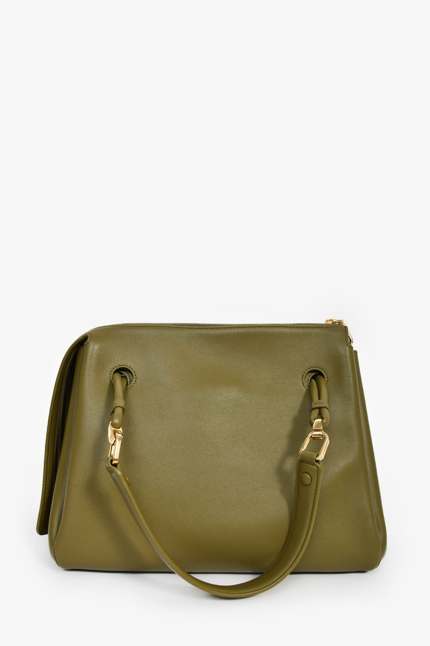 Loewe 2025 Olive Green Leather Medium Madrid Bag