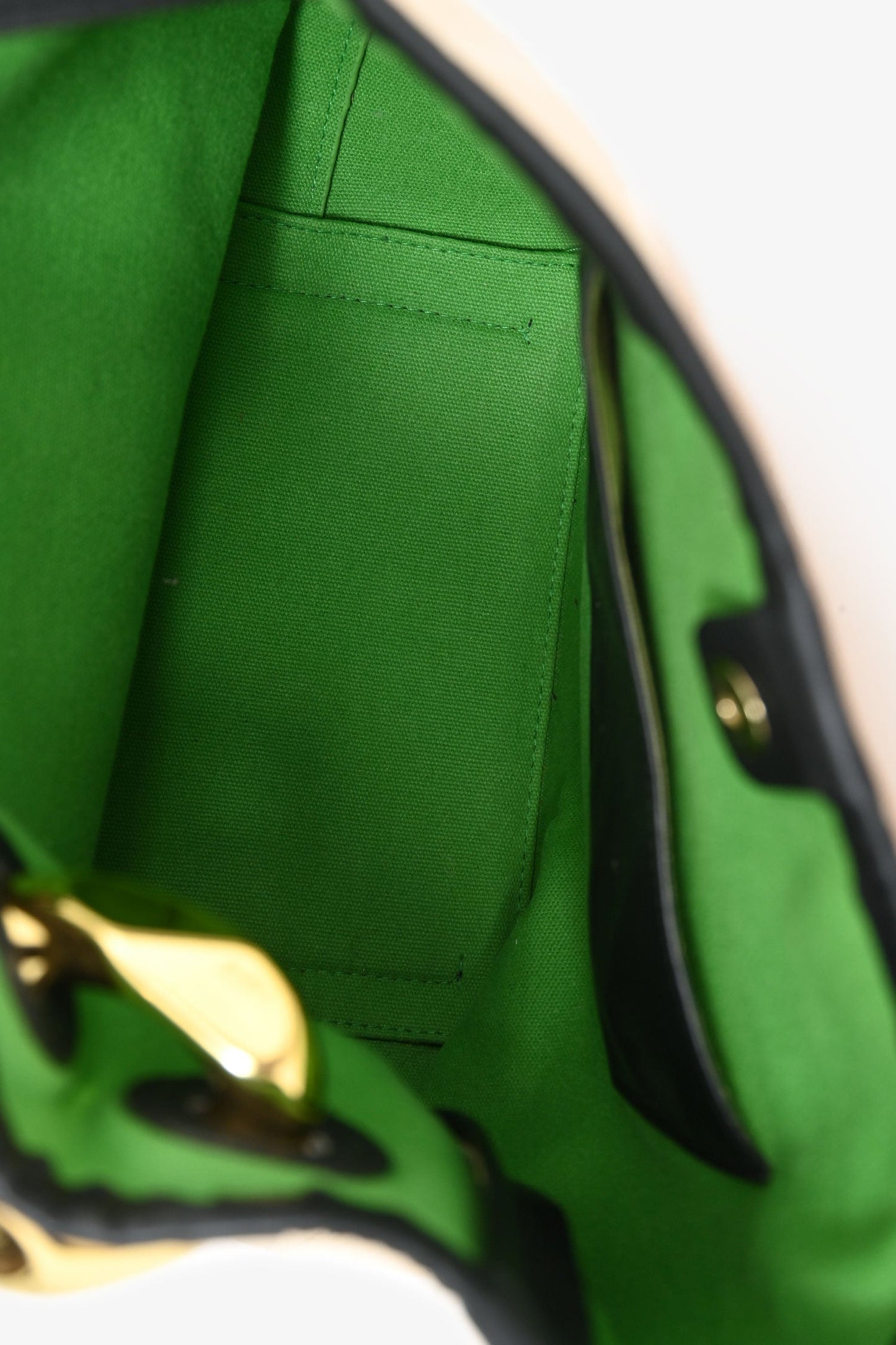 JW Anderson Cream Cotton Canvas Black Leather Bucket Bag
