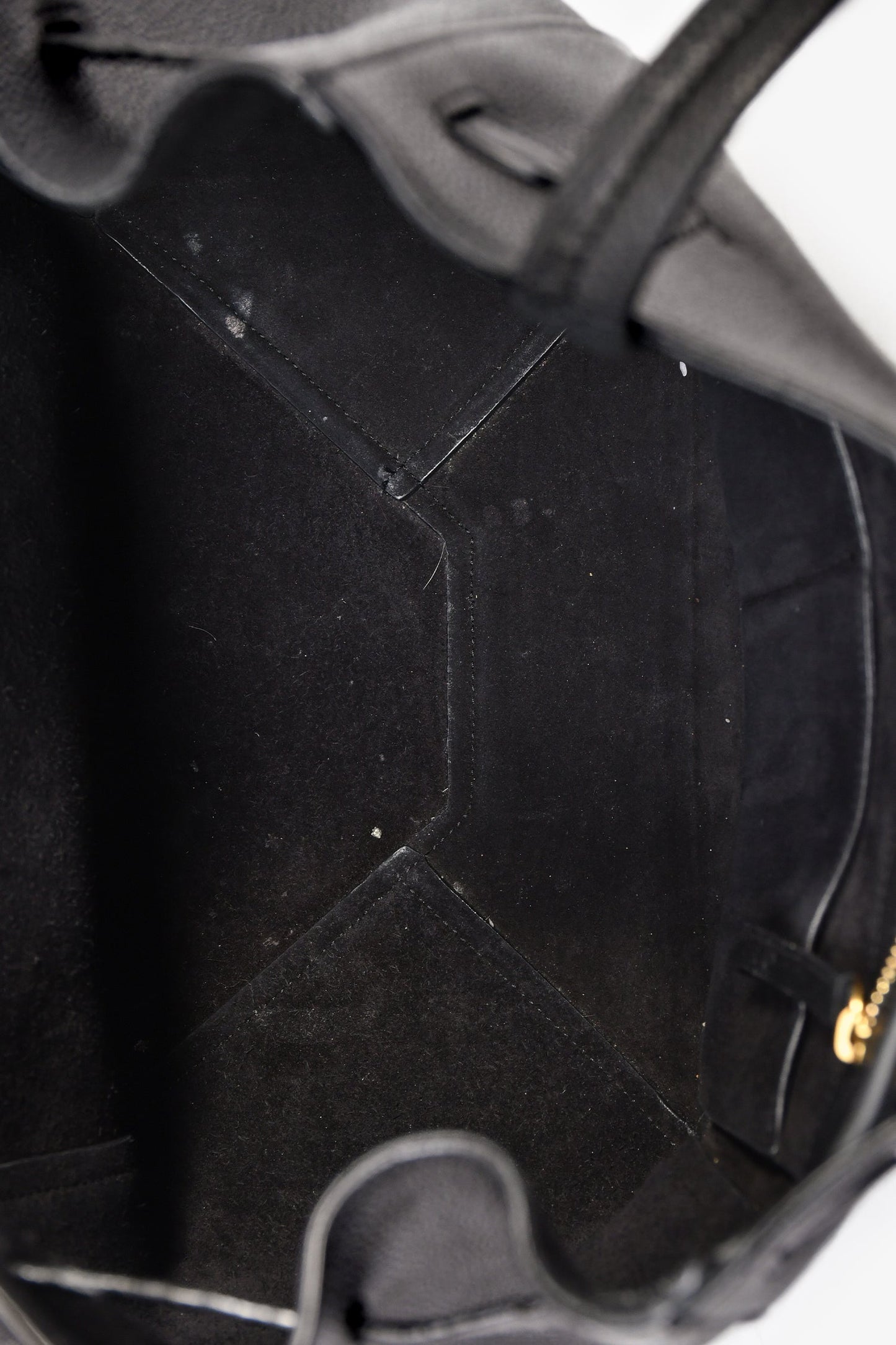 Celine 2022 Black Grained Leather Cabas Tote