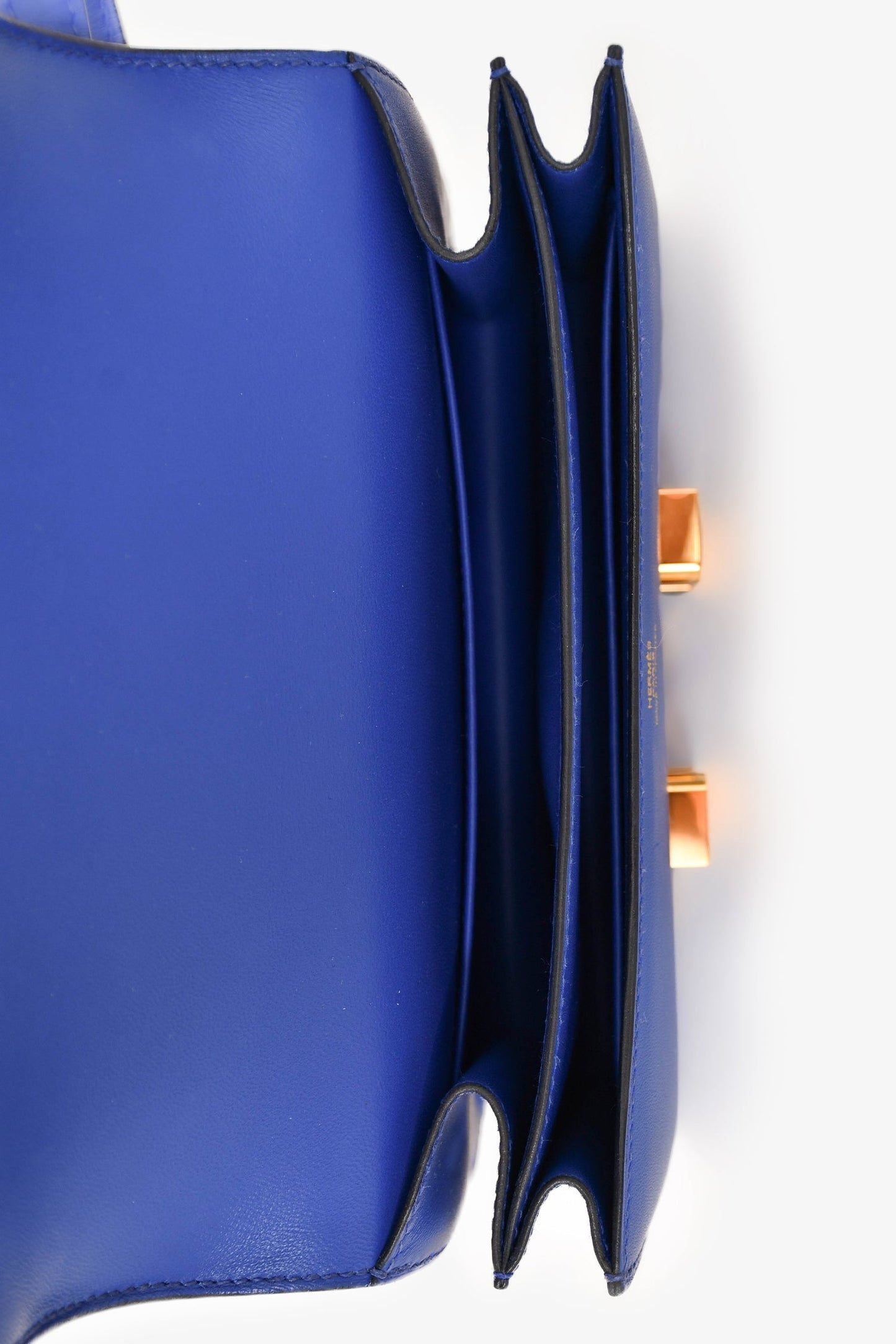 Hermès 2020 Electric Blue Swift Leather Constance 18 GHW