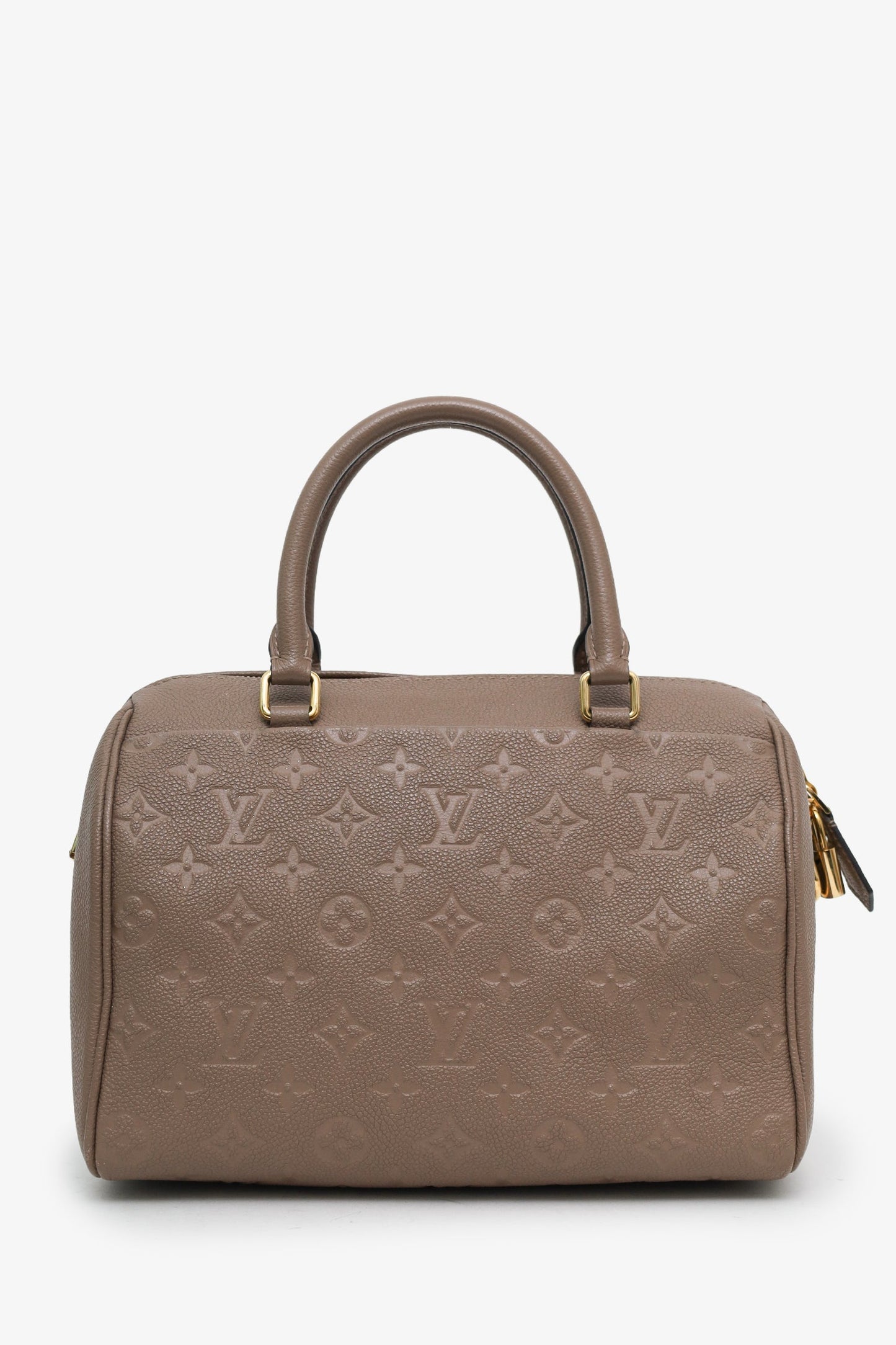 Louis Vuitton Mauve Empreinte Leather Speedy Bandouliere 25 Bag with Strap