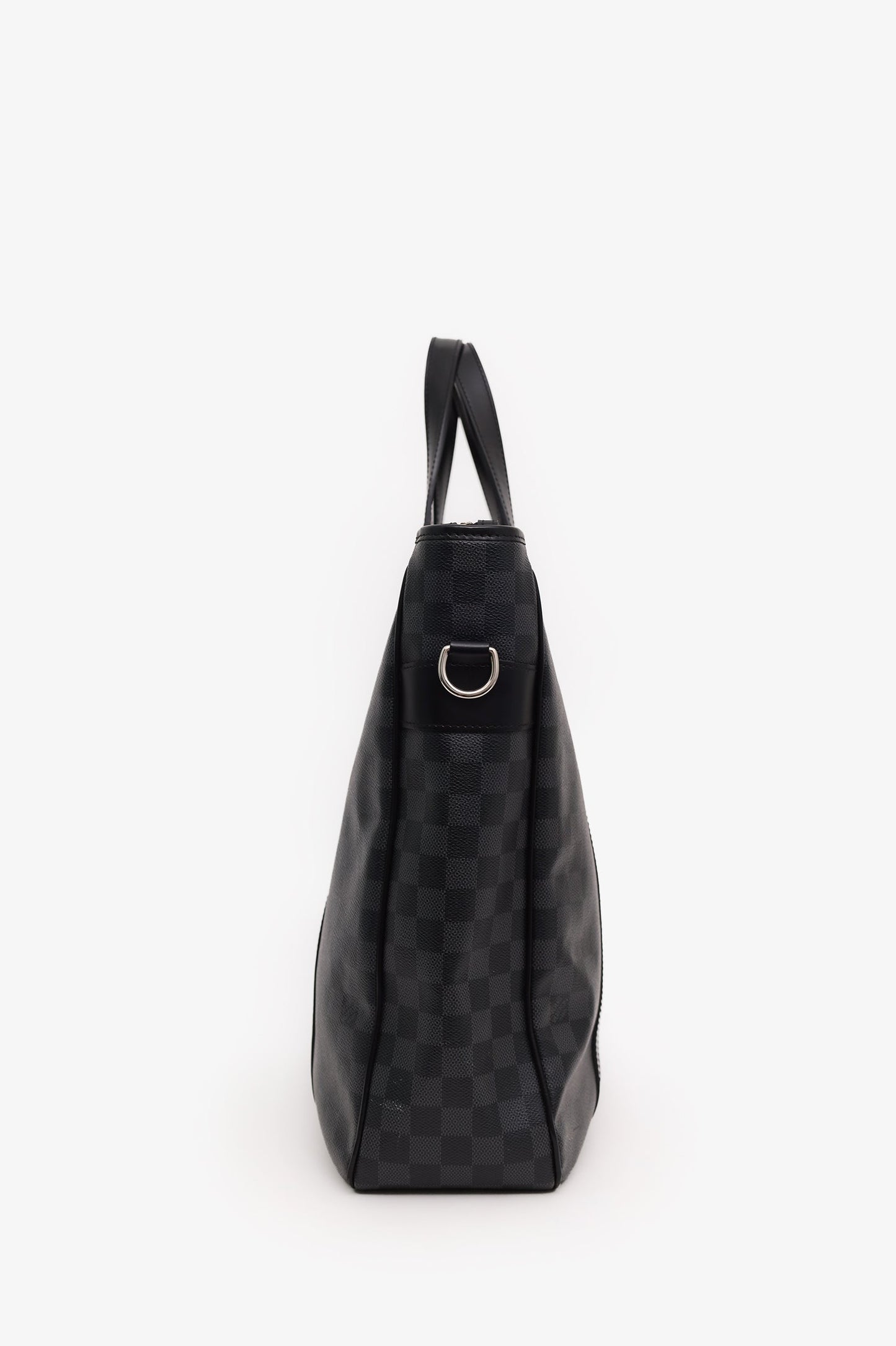 Louis Vuitton Black Grey Damier Graphite Canvas 'Tadao' PM Tote