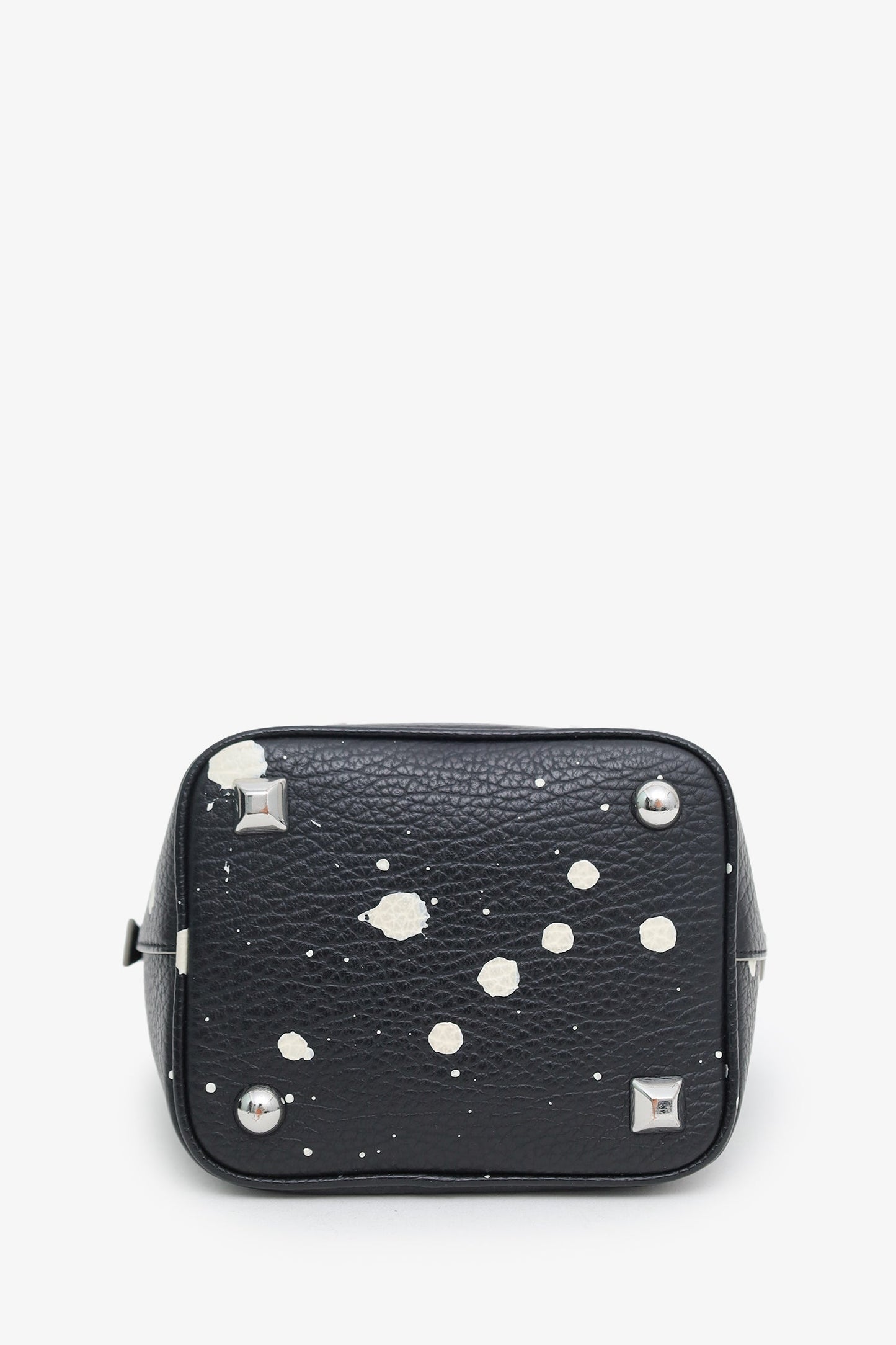 Maison Margiela Black Leather Paint Splatter Crossbody Bag
