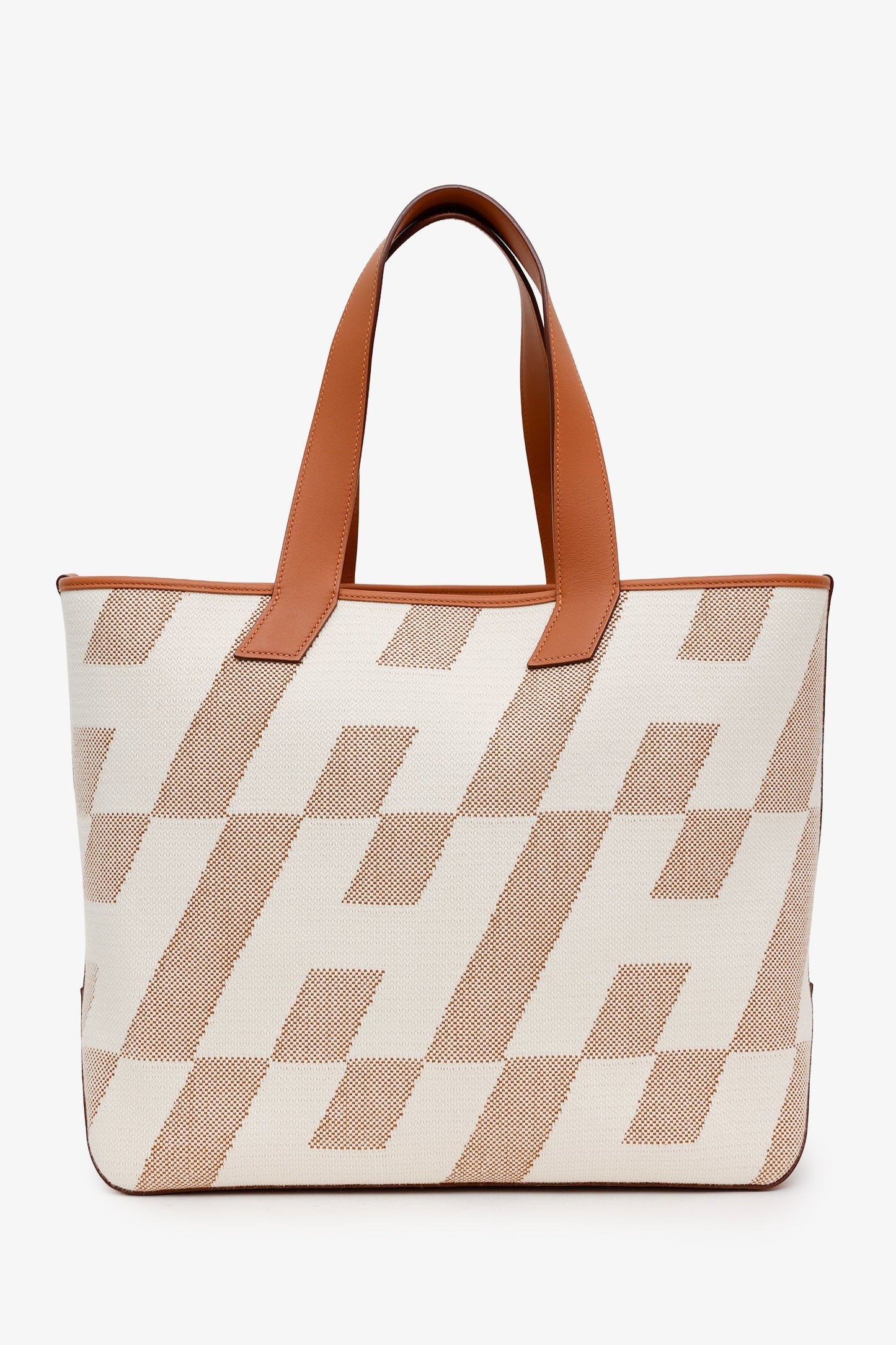 Hermès 2021 Brown/Beige Cabas H en Biais 40 Tote Bag