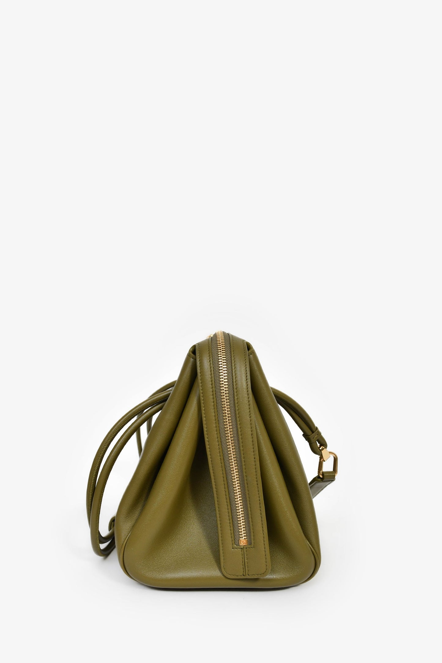 Loewe 2025 Olive Green Leather Medium Madrid Bag
