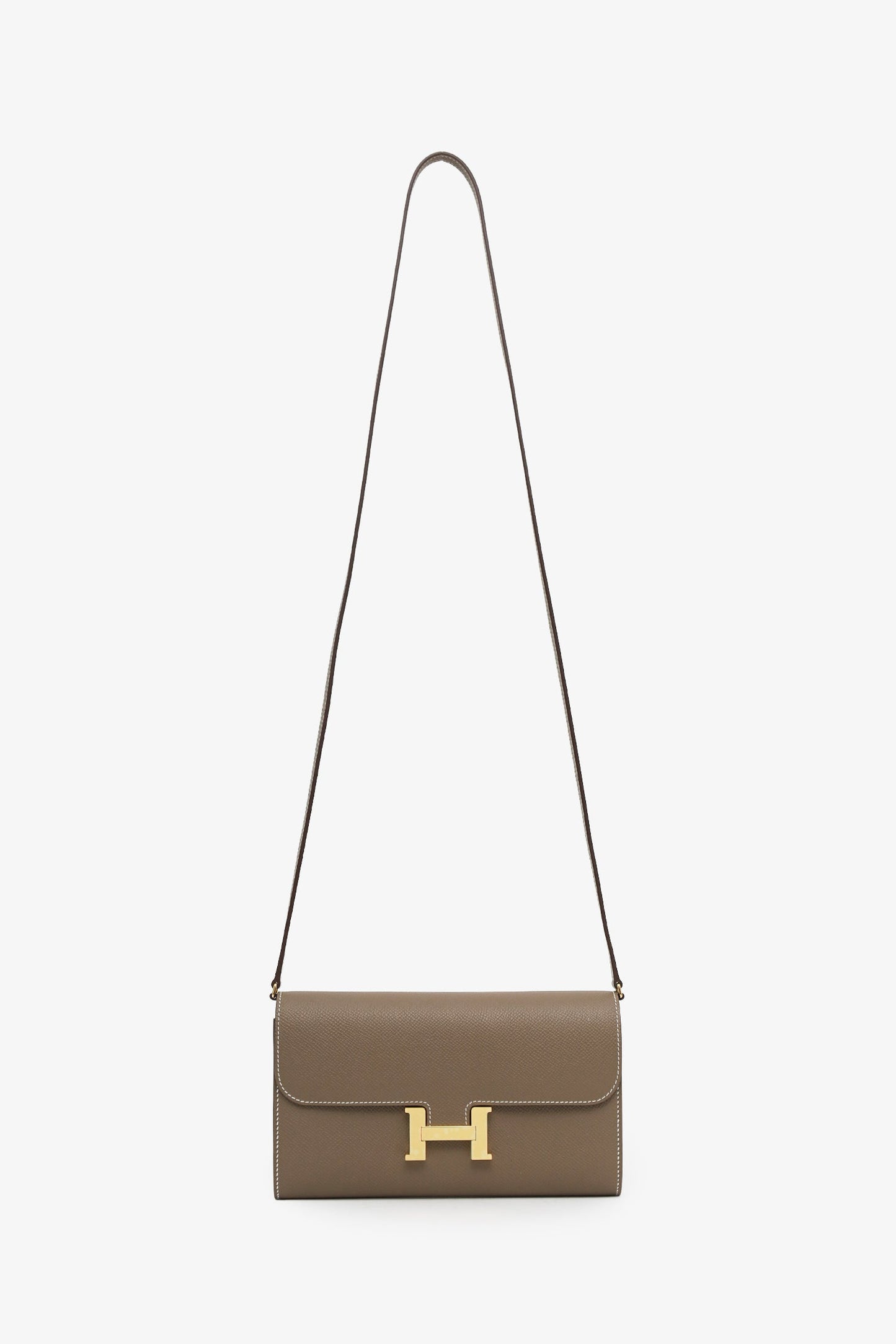 Hermès 2023 Etoupe Epsom Leather Constance to Go