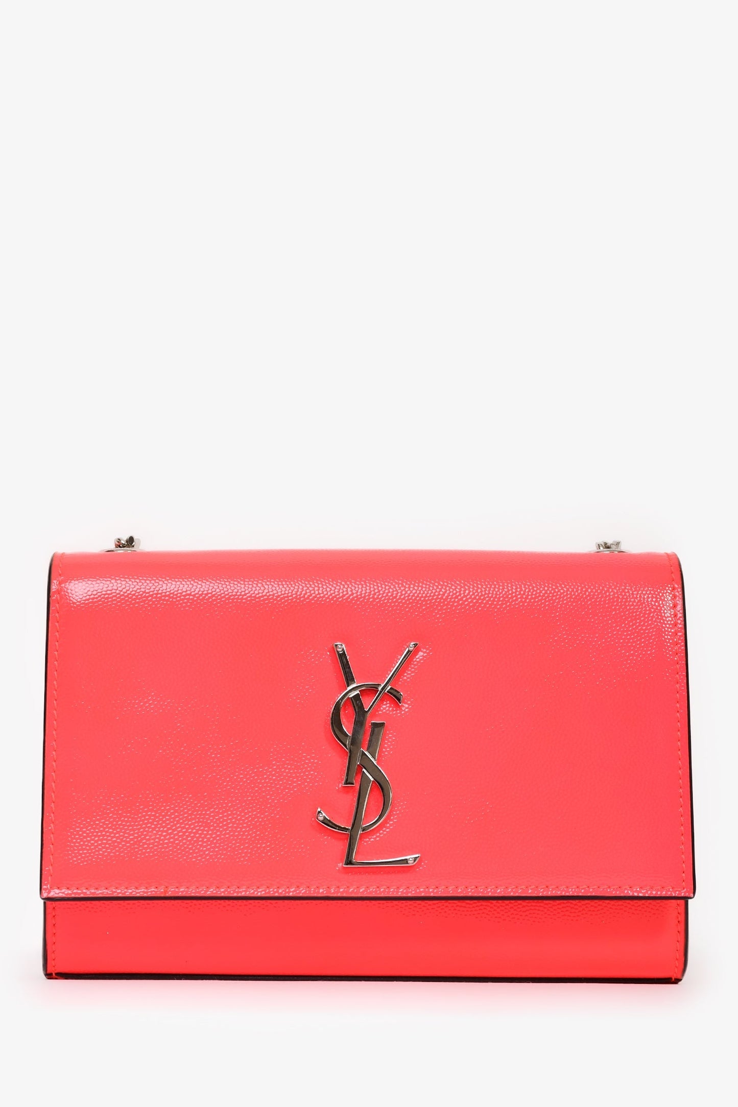 Saint Laurent Hot Pink Grained Leather Small Kate Bag