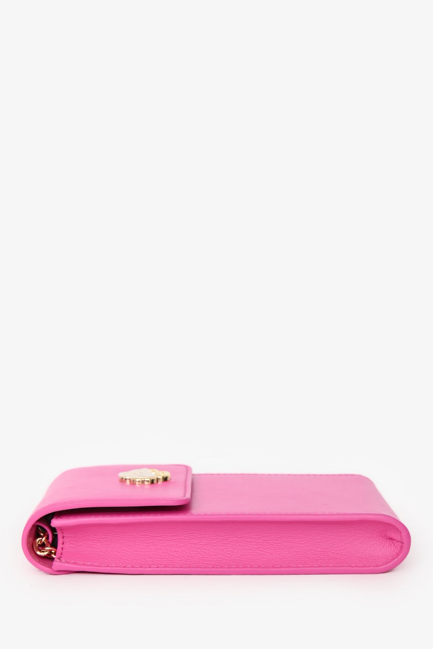 Maje Rose Fuschia Leather Phone Pouch