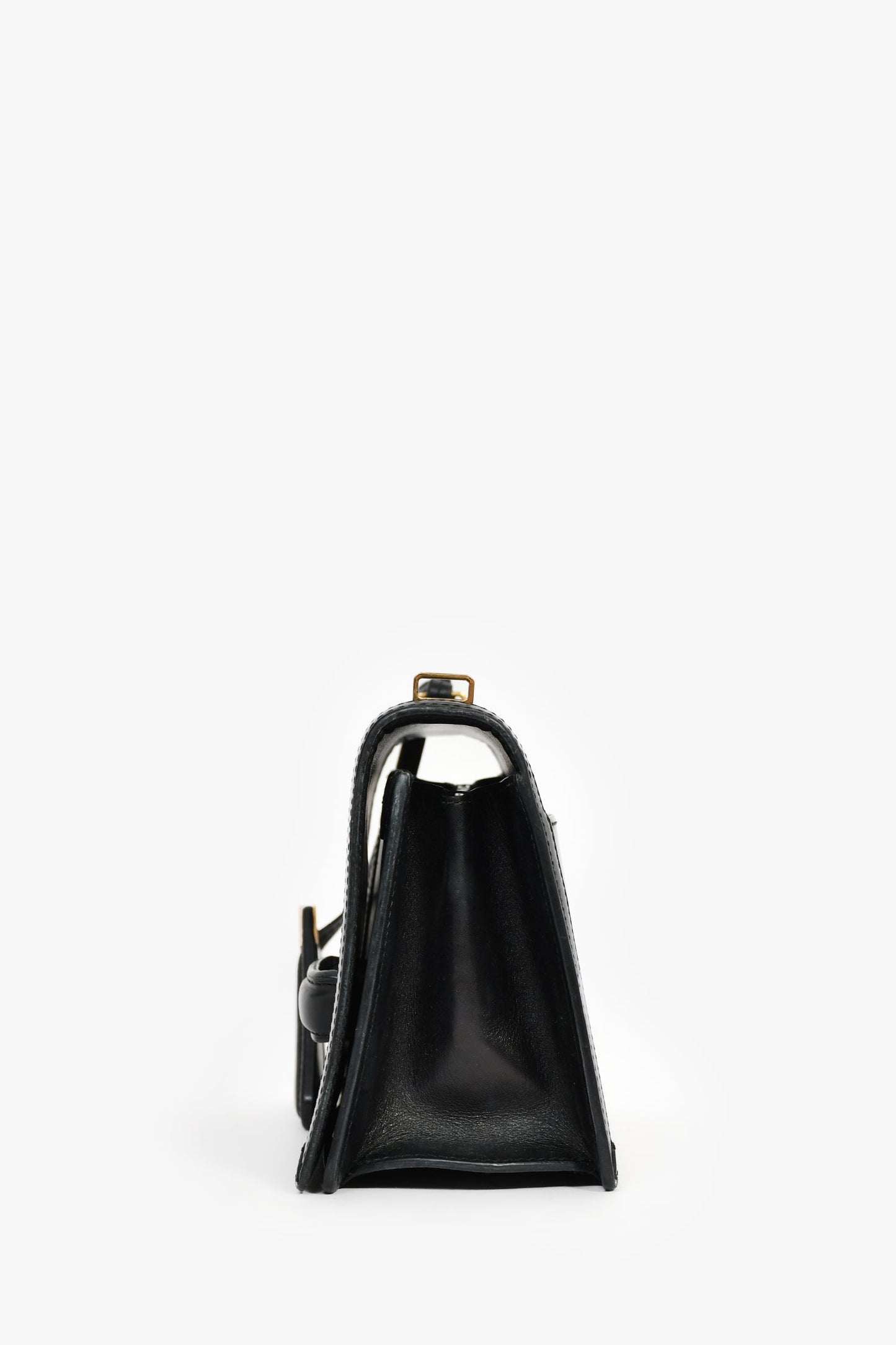 Loewe Black Leather Barcelona Medium Crossbody Bag