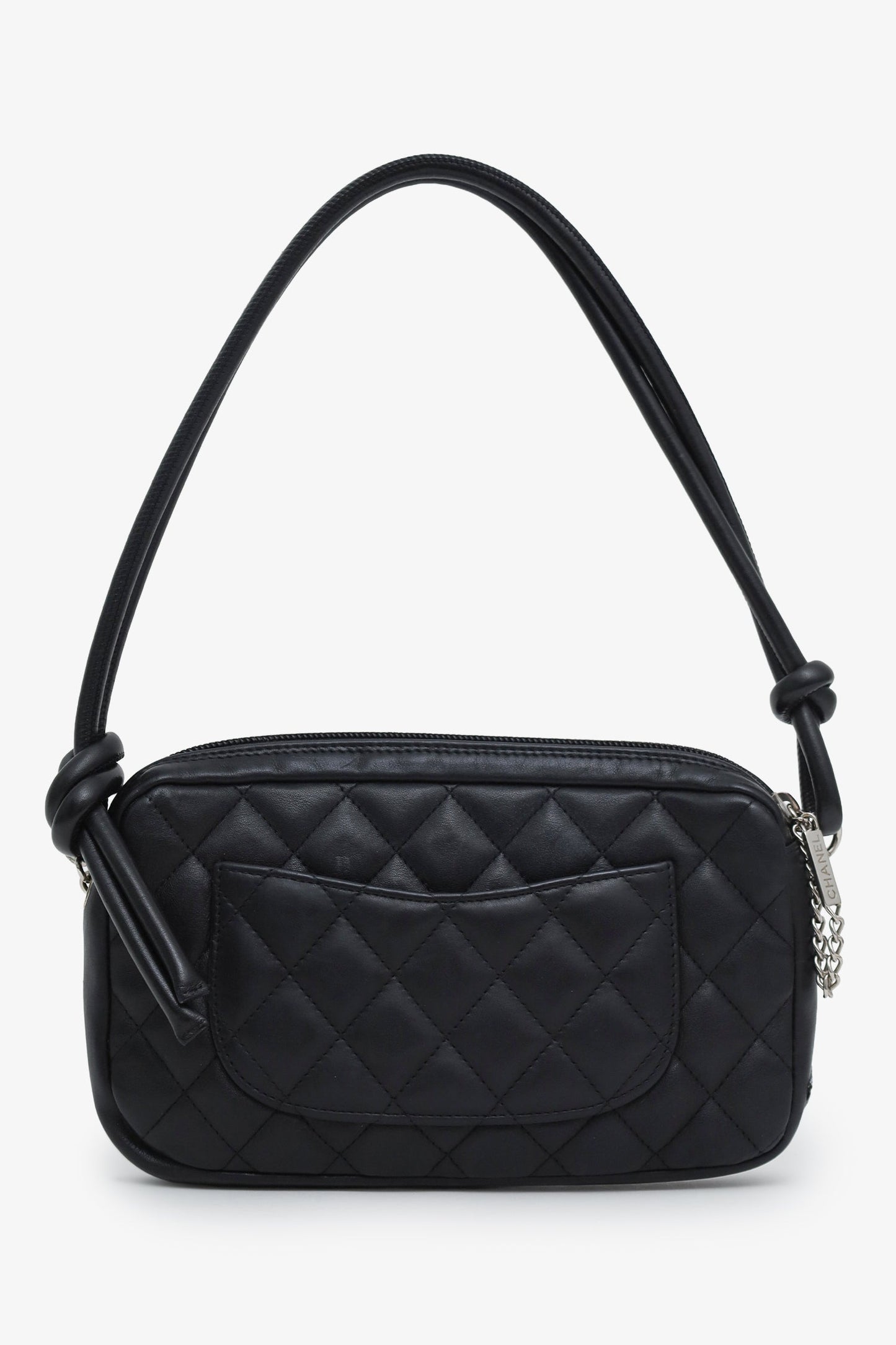 Chanel™ 2004-05 Black Quilted Cambon Ligne Pochette Bag