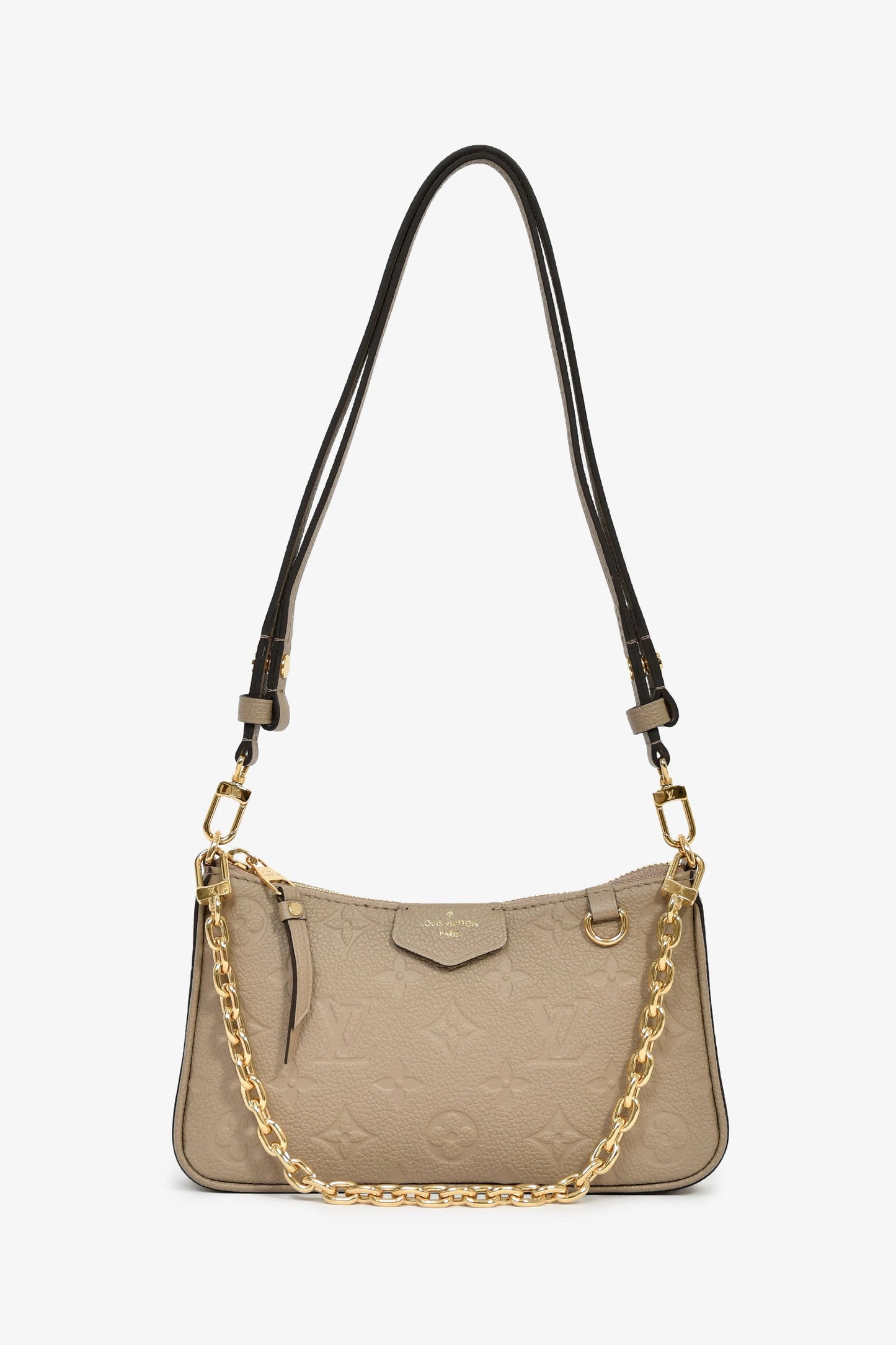 Louis Vuitton Taupe Monogram Empreinte Easy Pouch On Strap