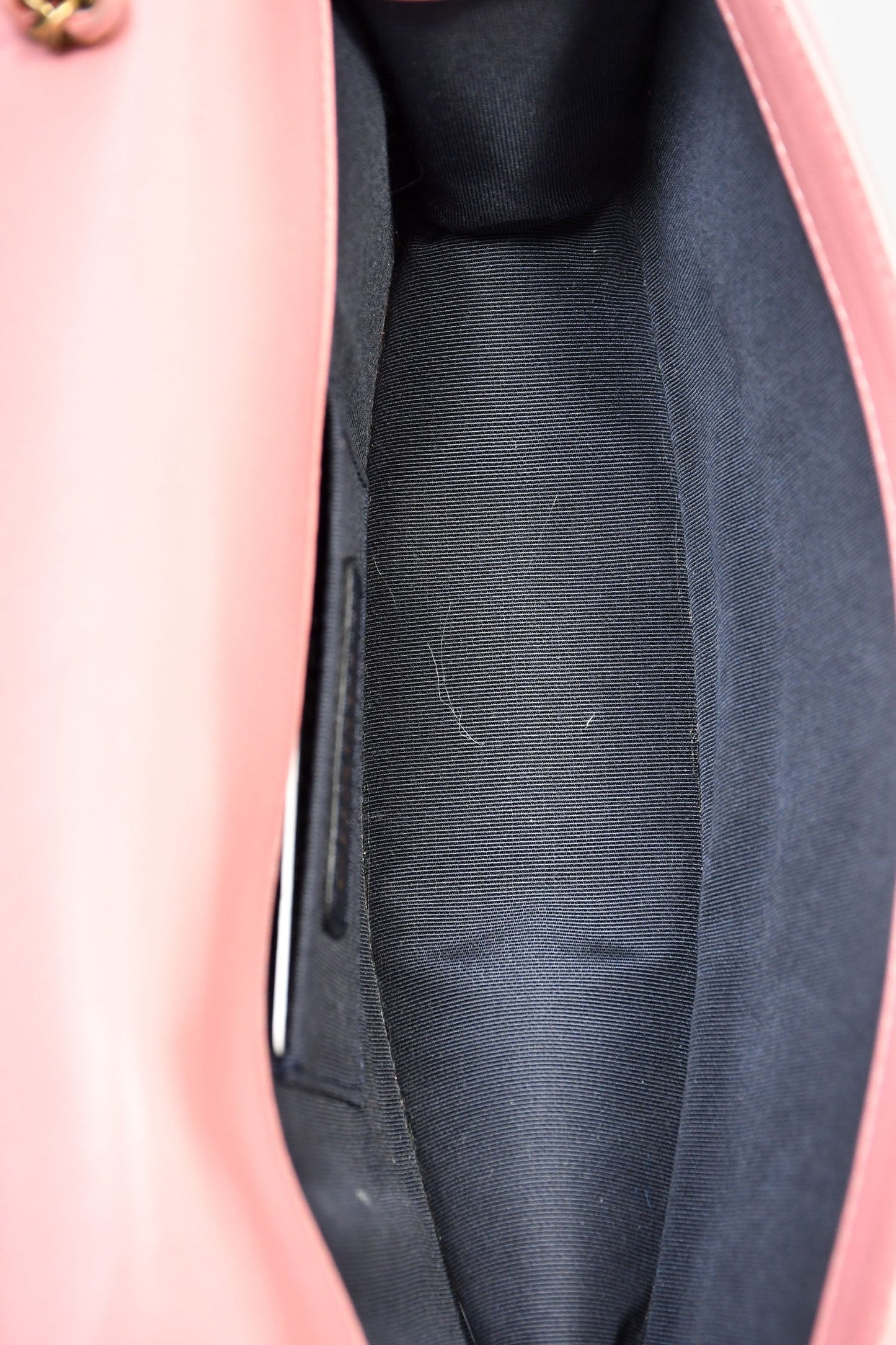 Chanel™ 2015-2015 Pink Lambskin Studded EW Boy Bag