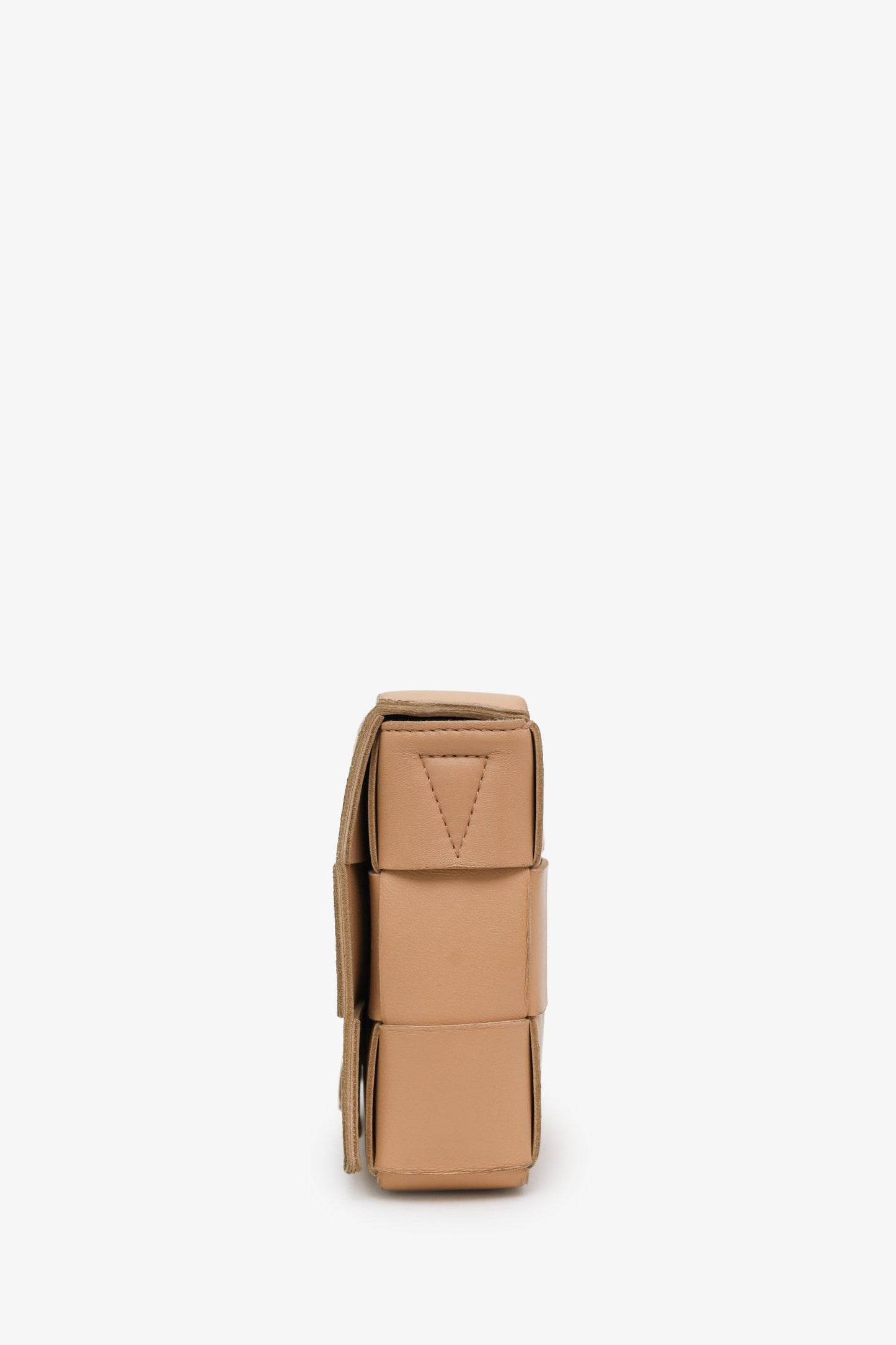 Bottega Veneta Tan Small Intreccio Cassette Crossbody Bag