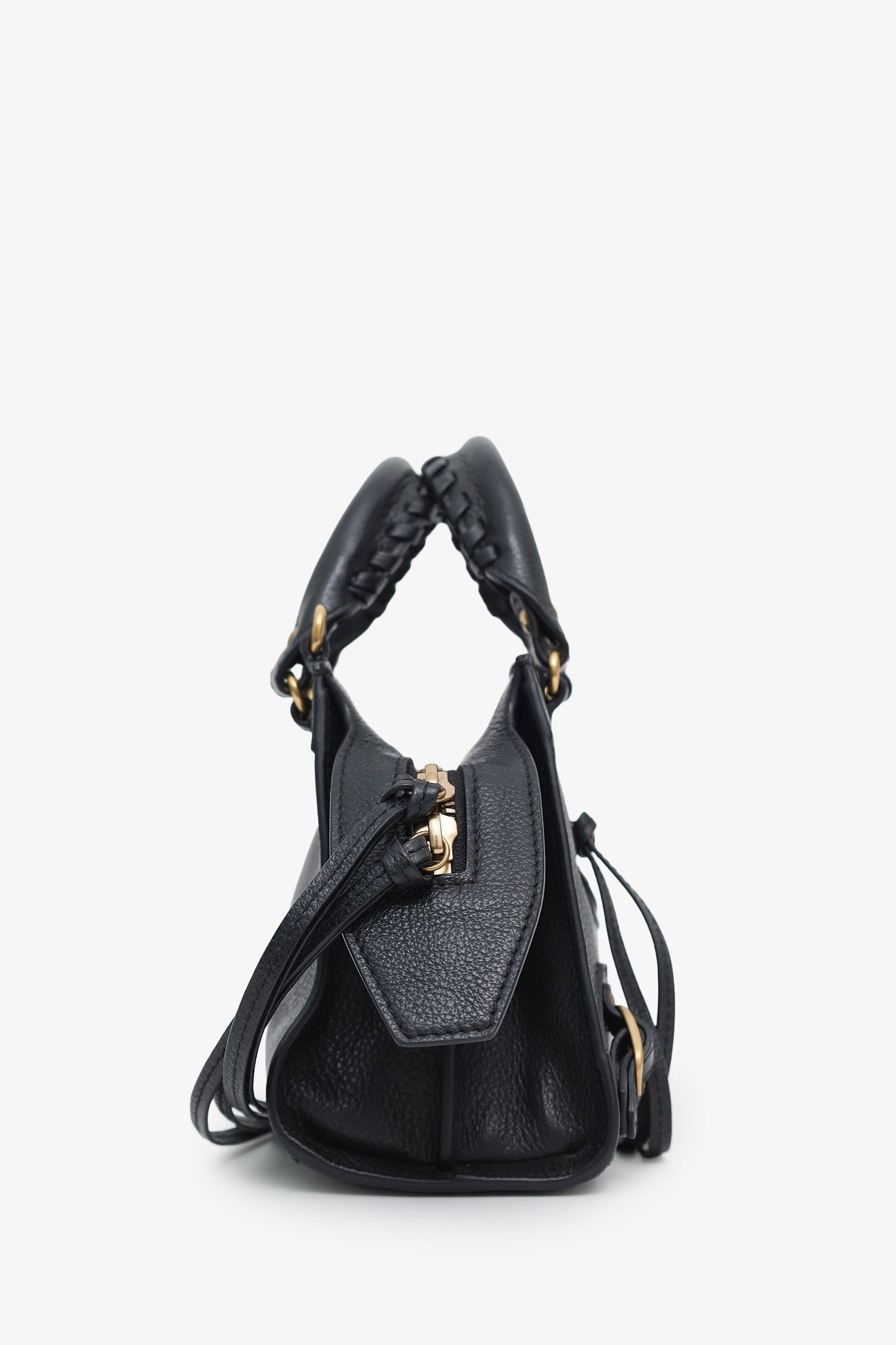 Balenciaga Black Leather Neo Classic Mini Crossbody Bag