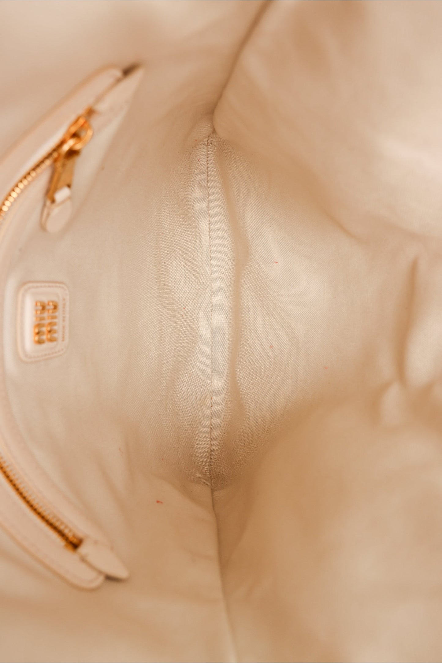 Miu Miu Ivy Corduroy Nappa Logo Tote Bag