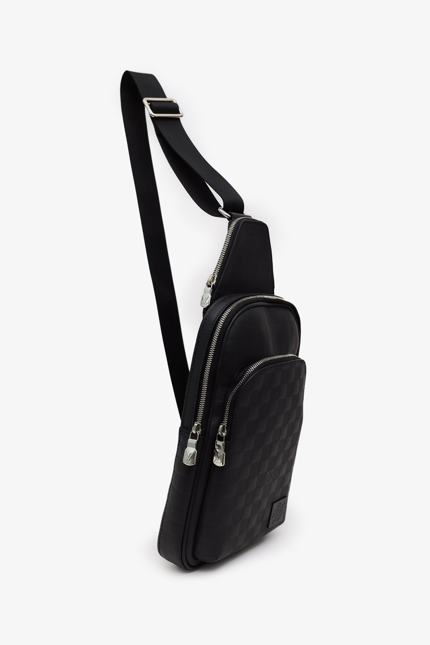 Louis Vuitton Black Leather Damier Infini Avenue Sling Bag