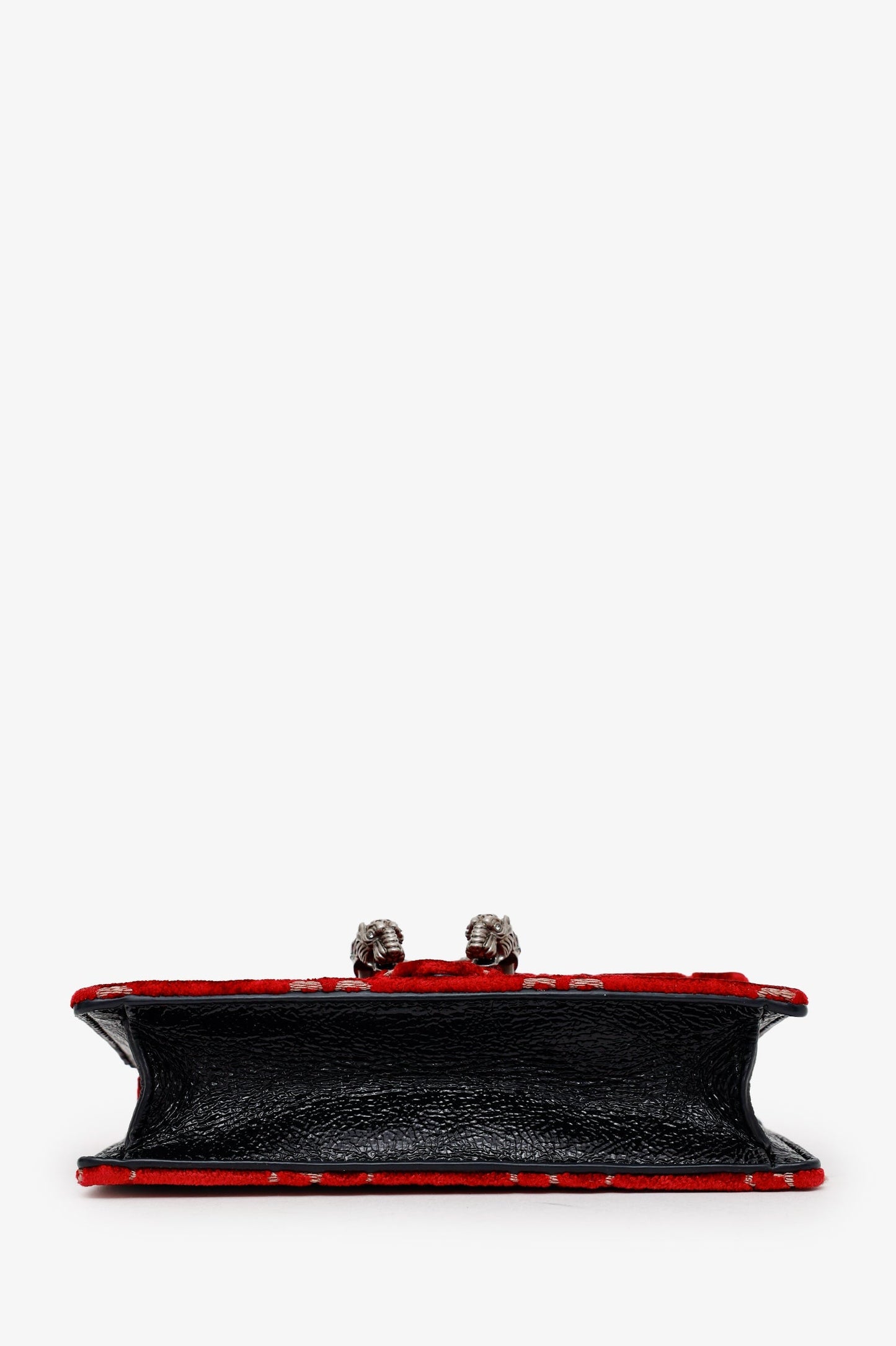 Red Suede GG Dionysus Super Mini Bag