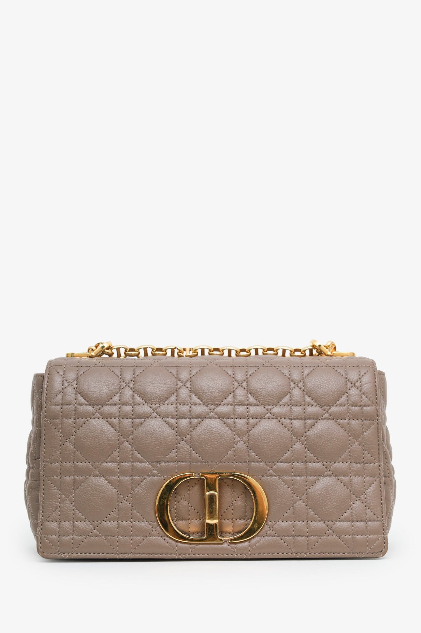 Christian Dior 2021 Blush Cannage Leather Medium Caro Shoulder Bag