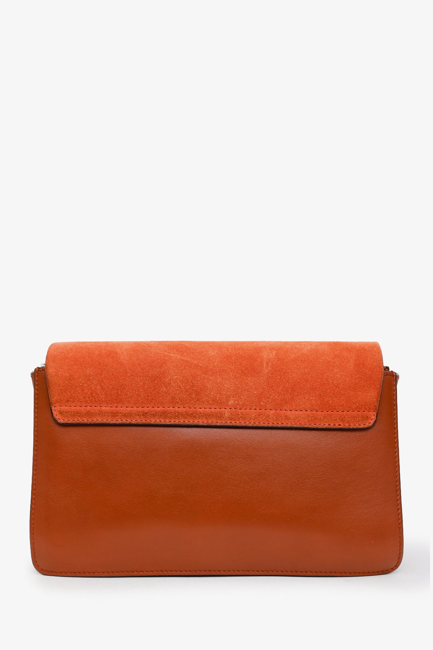 Chloé Brown Leather Suede Mini Faye Chain Bag