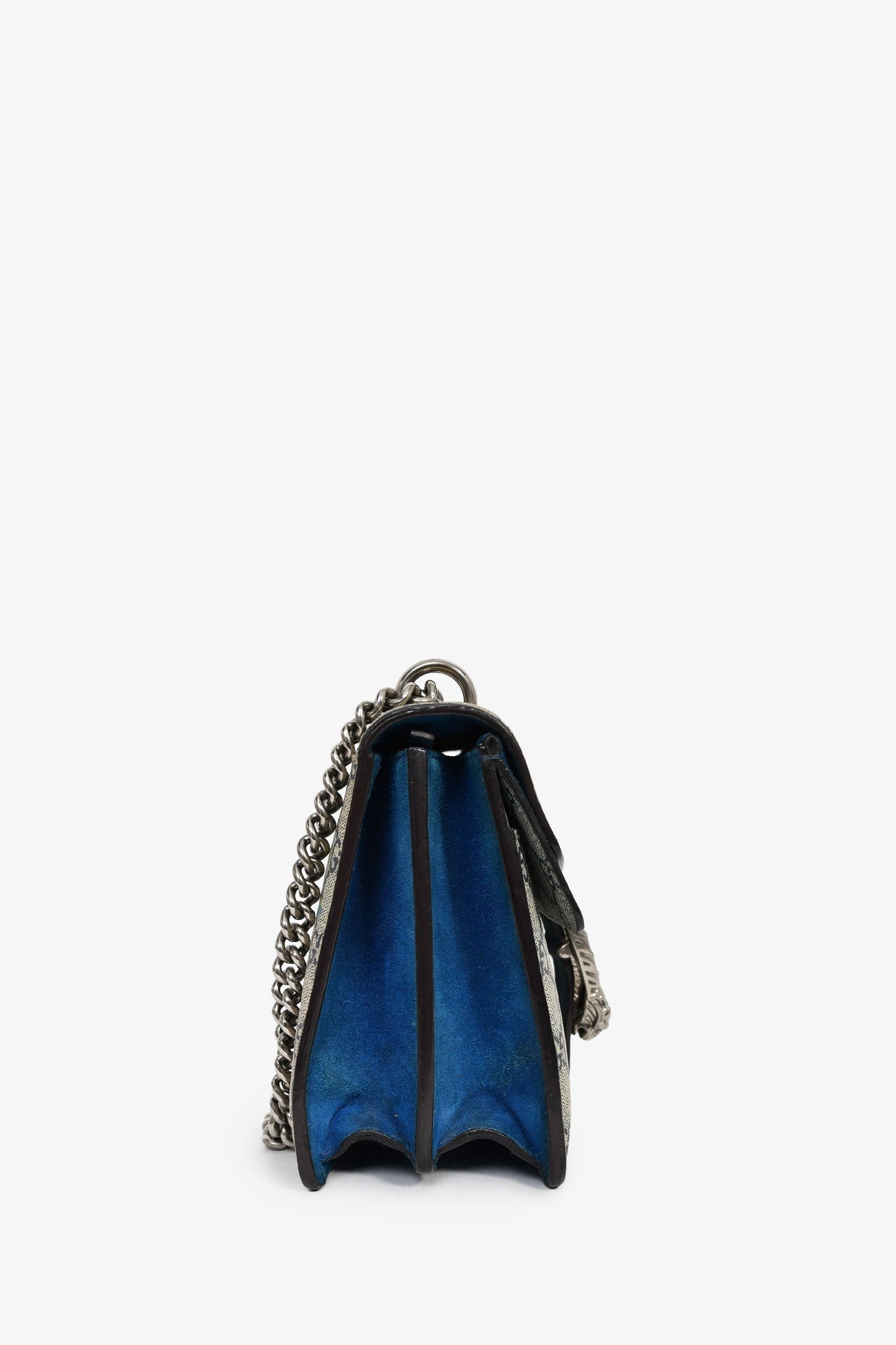 Gucci GG Supreme Monogram Blue Blooms Medium Dionysus Shoulder Bag