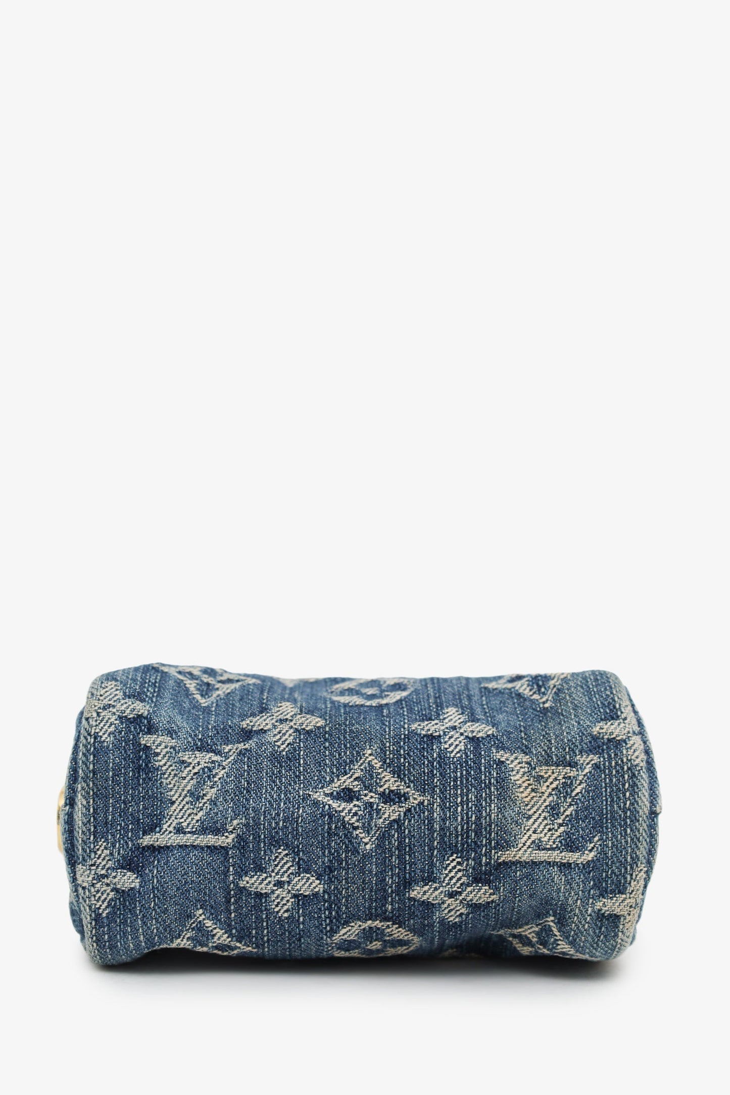 Louis Vuitton Blue Monogram Denim Mini Speedy Bag Charm