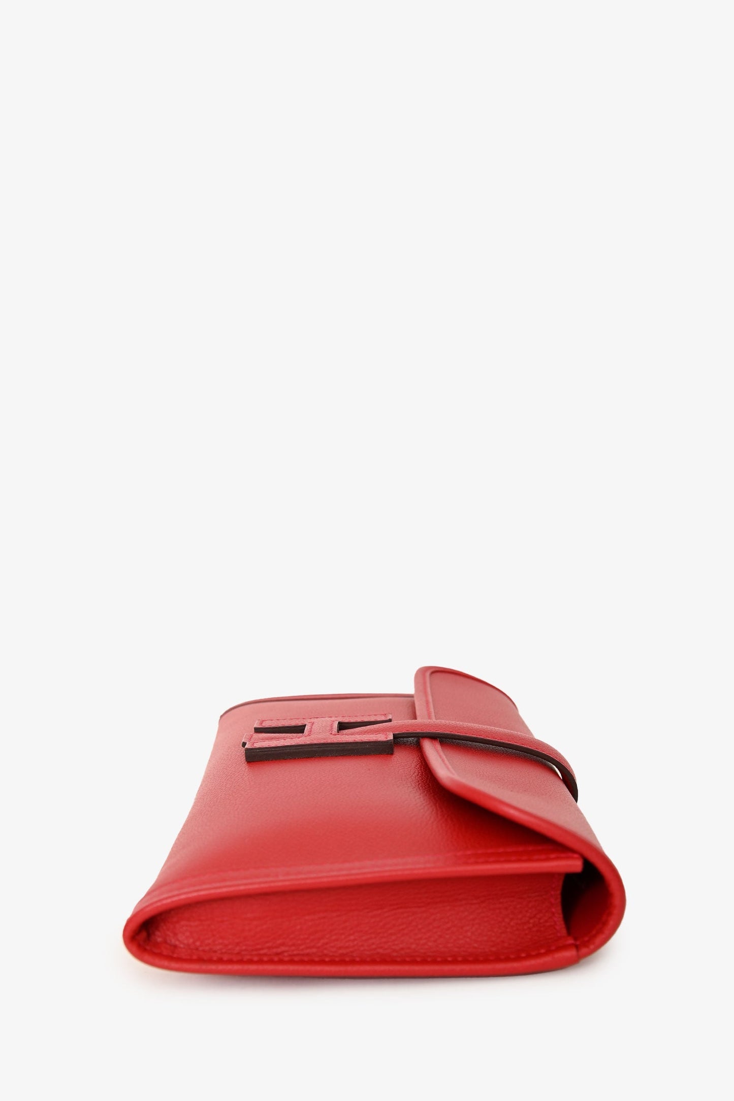 Hermès 2018 Red Evercolour Leather Jige 29 Clutch