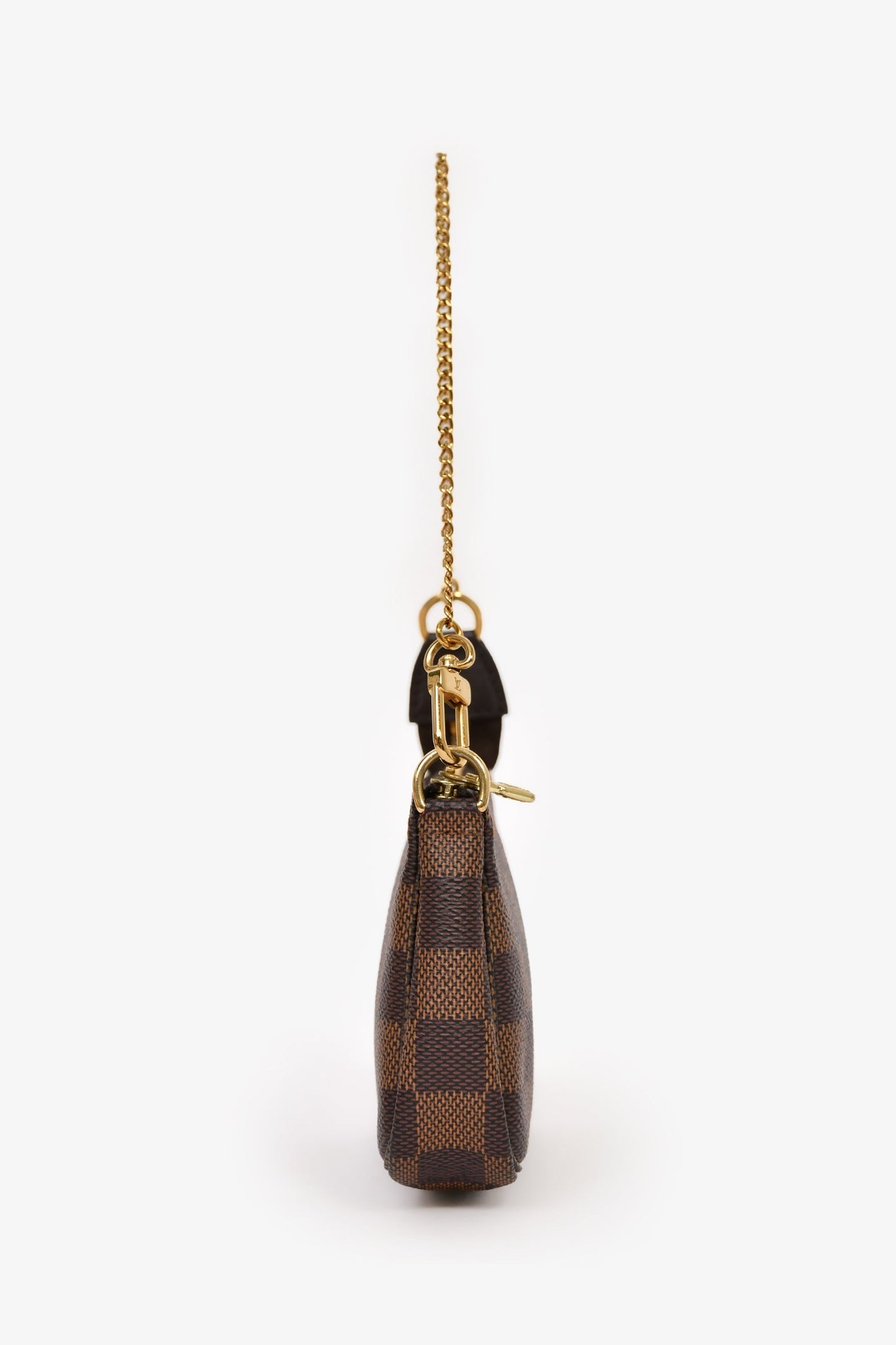 Louis Vuitton Damier Ebene Leather Mini Pochette Accesoires