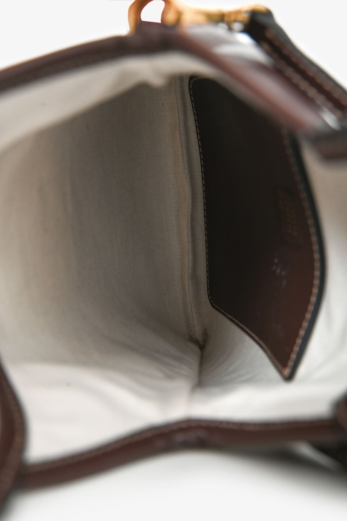 Miu Miu Brown Leather Mini Ivy Tote Bag
