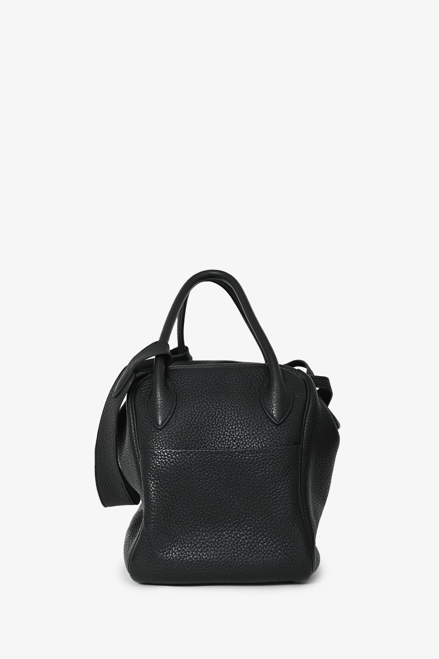 Hermès 2012 Black Clemence Leather Lindy 34 PHW