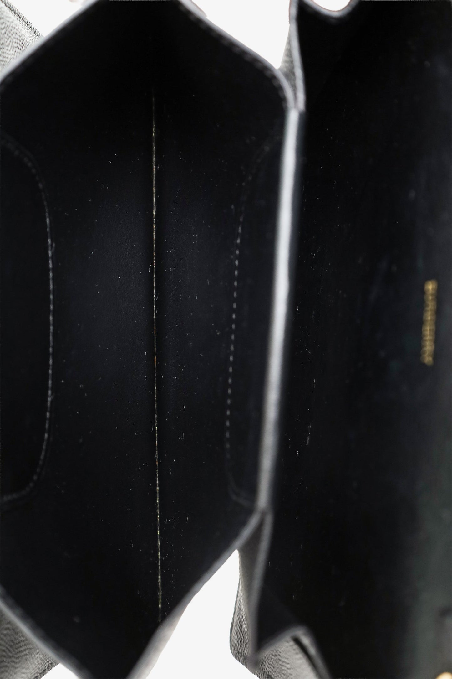 Burberry Black Calfskin Leather TB Wallet on Chain