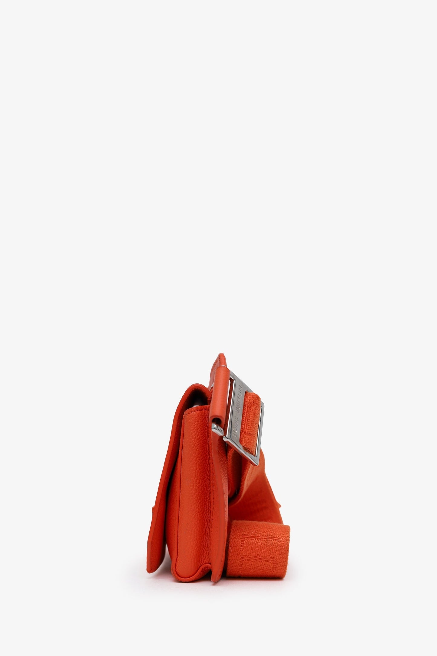 Louis Vuitton Orange Leather Aerogram Takeoff Sling Bag