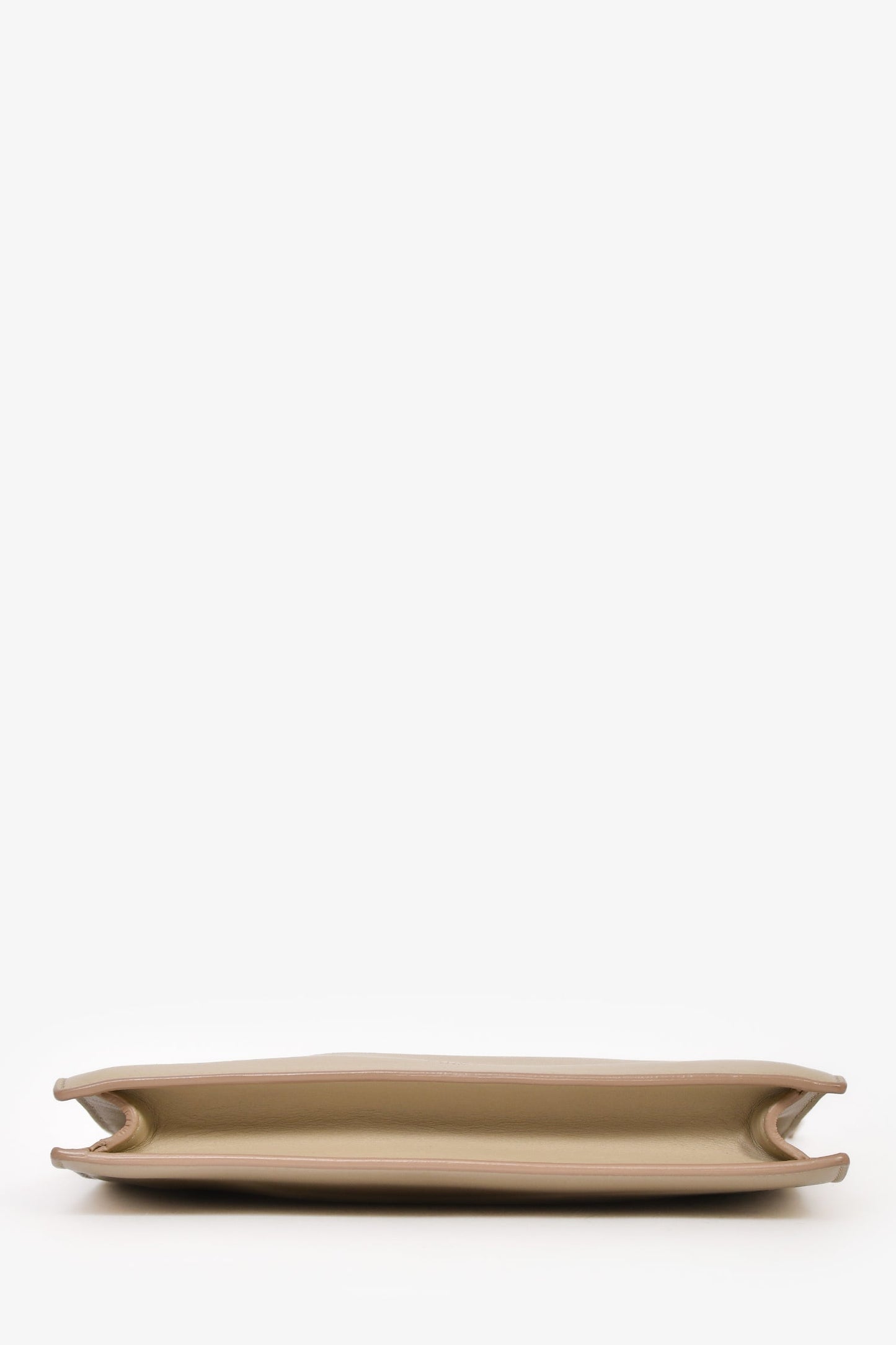 Celine Beige Calfskin Leather 'Mini Clasp' Crossbody Bag