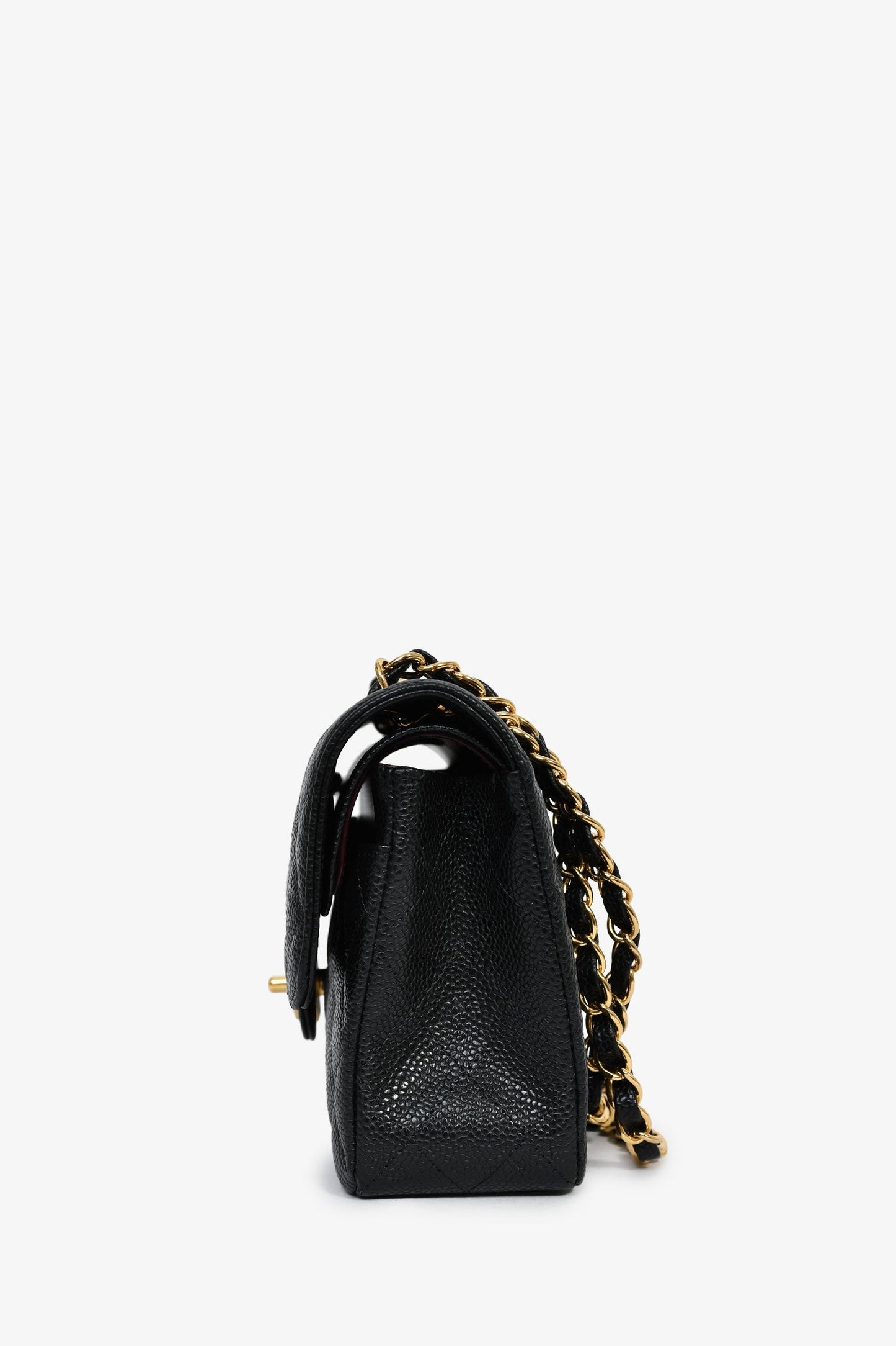 Chanel™ 2019 20 Black Caviar Leather Small Classic Double Flap GHW