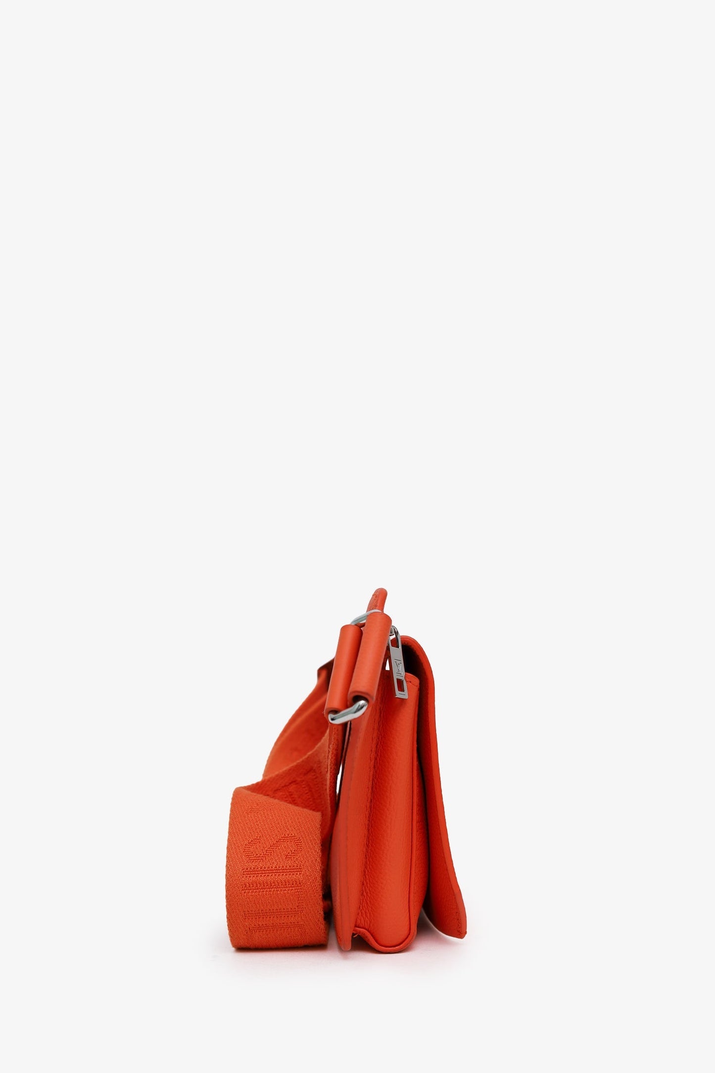 Louis Vuitton Orange Leather Aerogram Takeoff Sling Bag