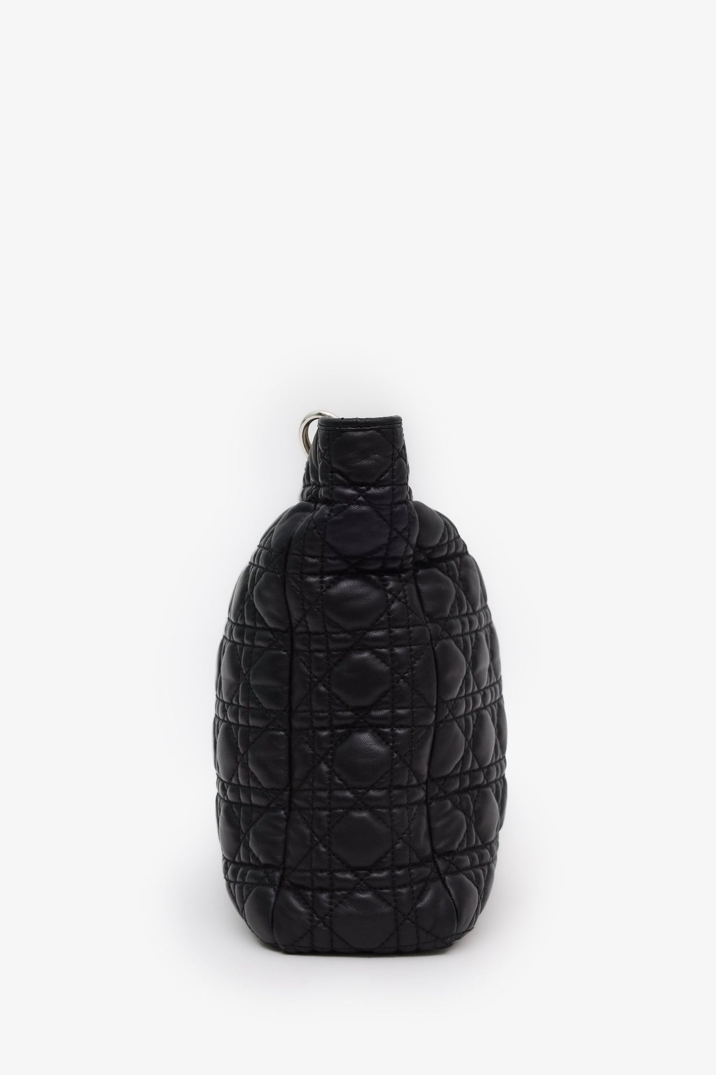 Christian Dior 2008 Black Cannage Lambskin Dior Soft Shopping Tote Bag