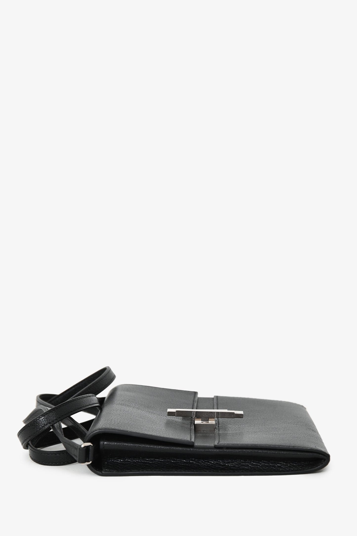 Hermès 2019 Black Chevre Mysore Cinhetic Mini Crossbody