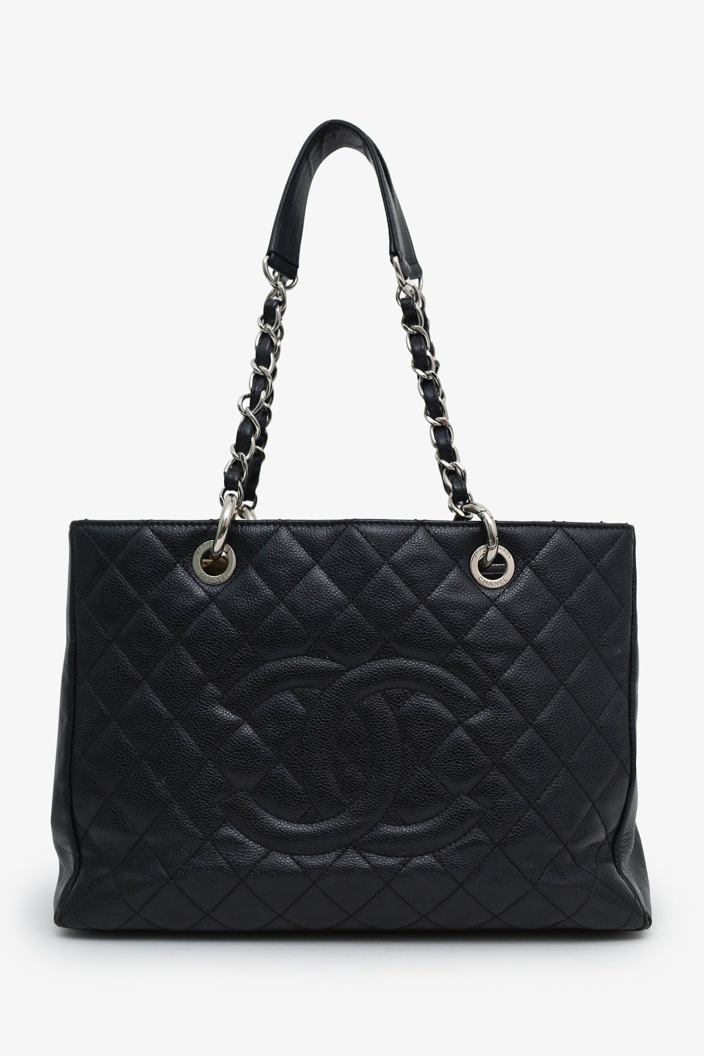 Chanel™ 2012 Black Caviar Leather Grand Shopping Tote