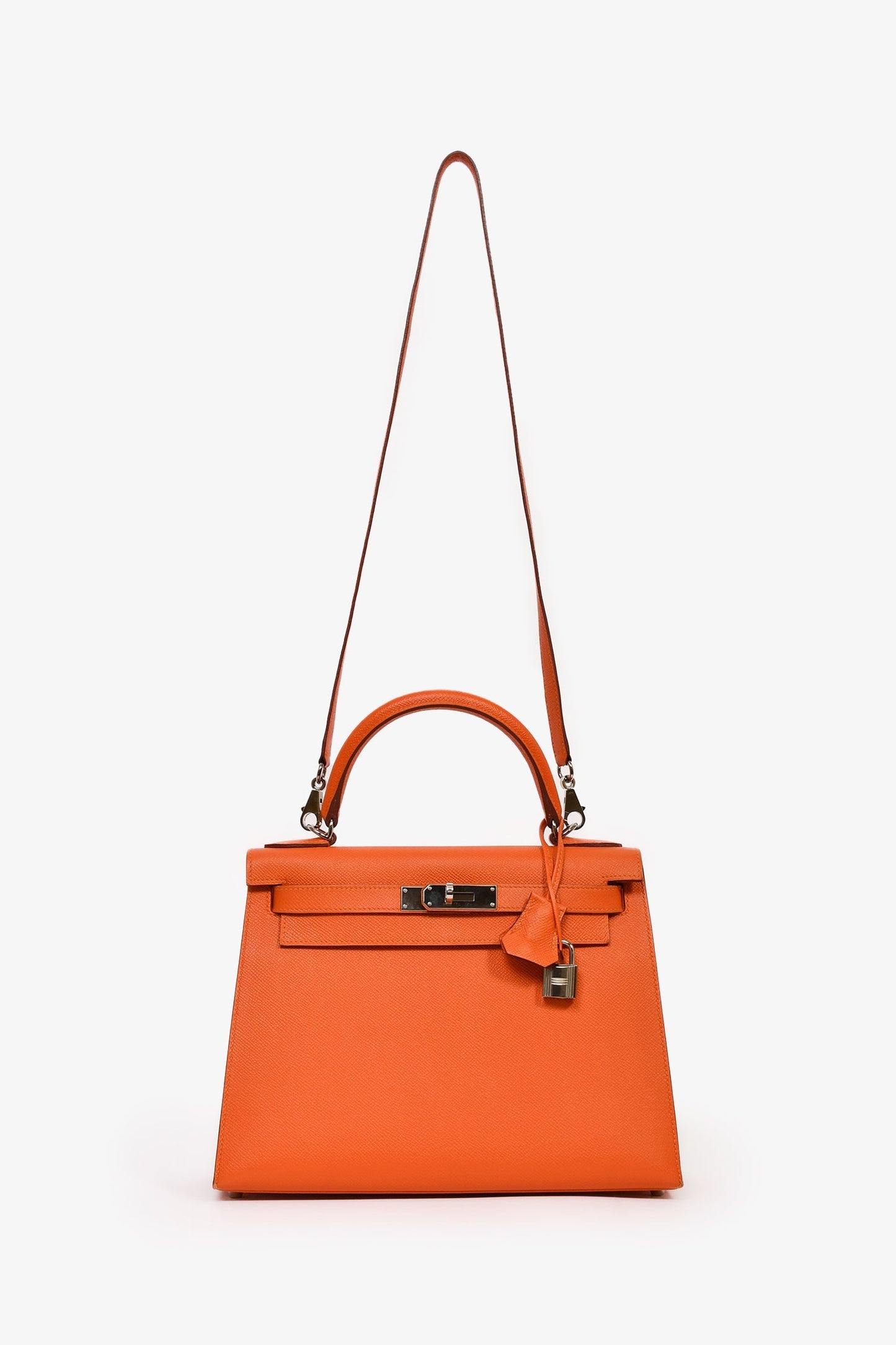 Hermès 2016 Orange Epsom Sellier Kelly 28 PHW