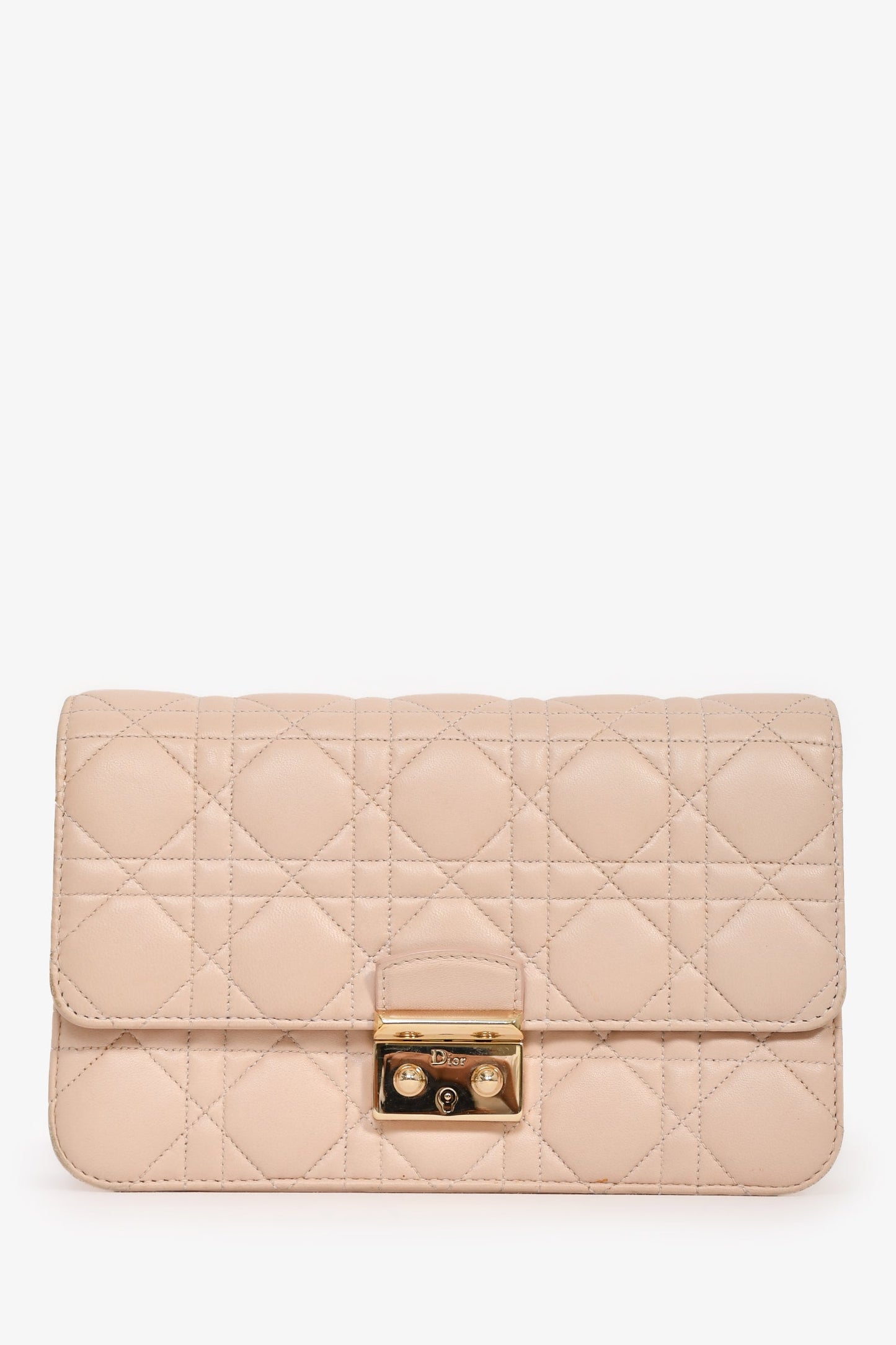Christian Dior Pink Leather Cannage 'Miss Dior' Shoulder Bag