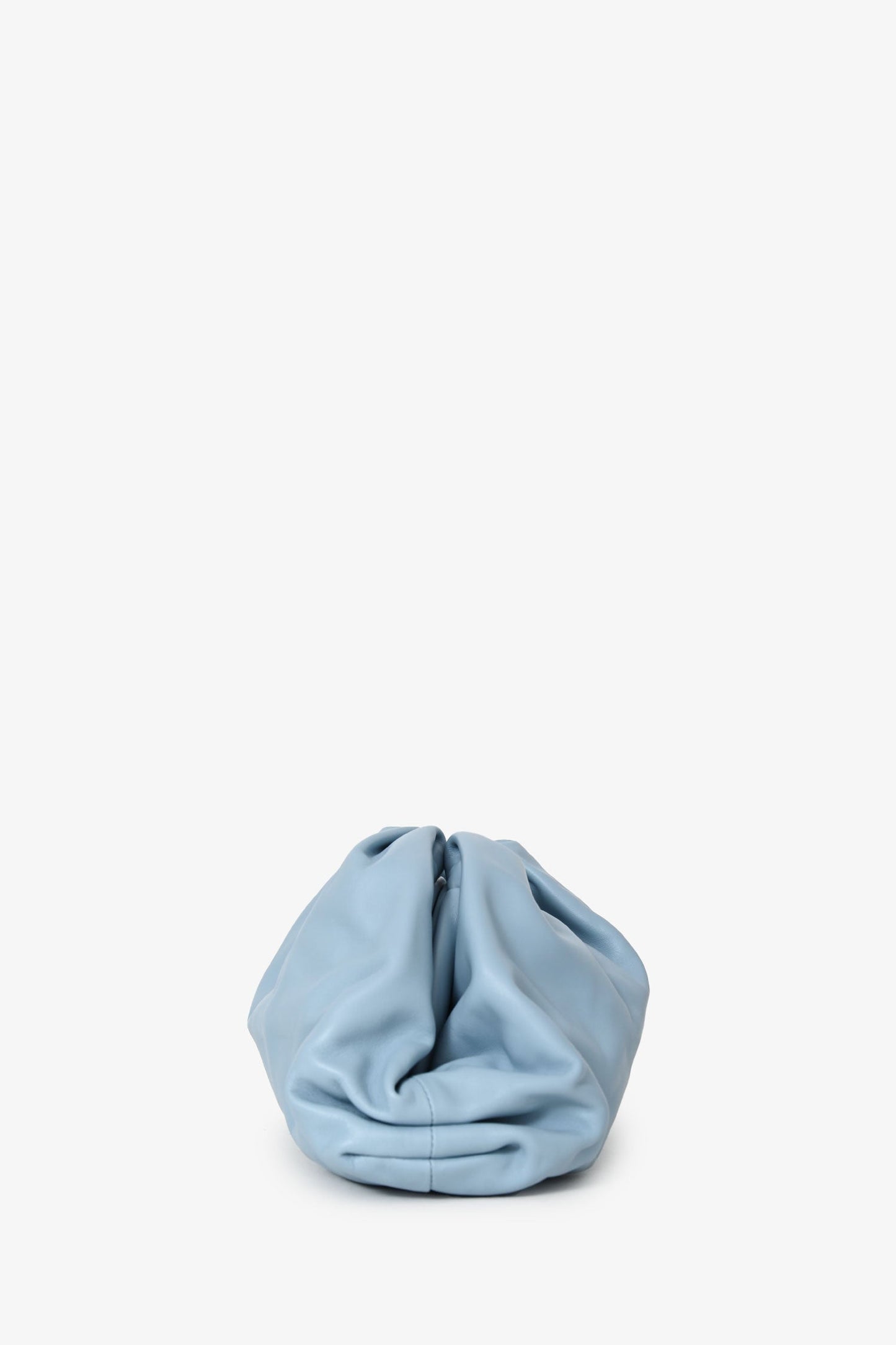 Bottega Veneta Blue Leather Large Classic Pouch
