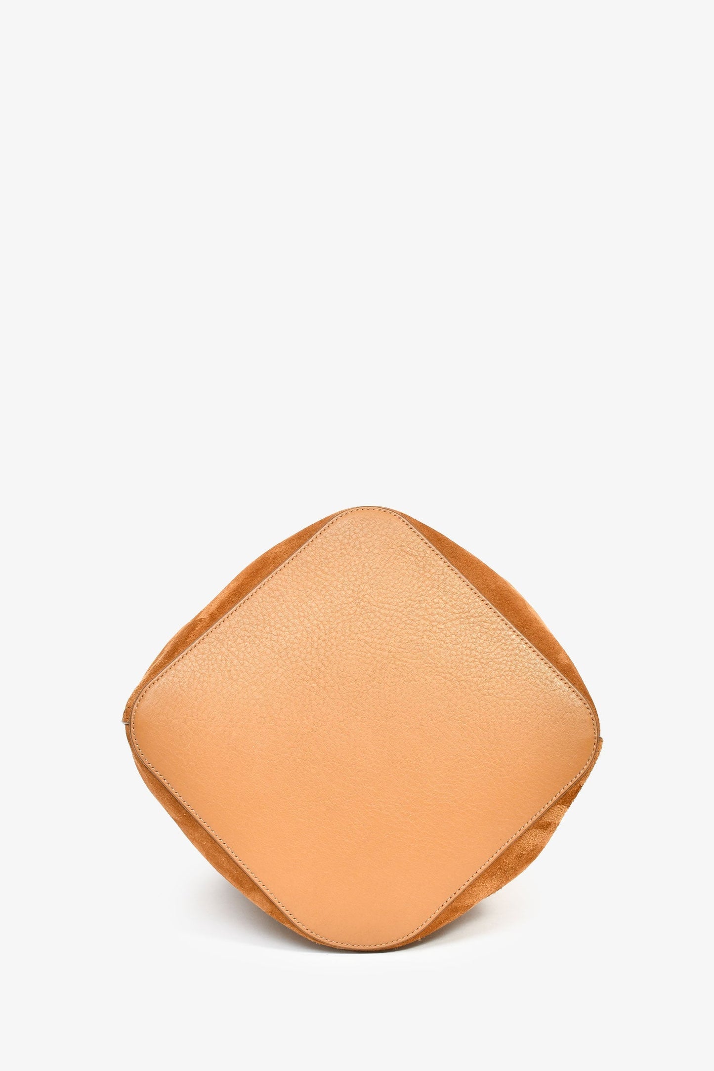 Loewe 2025 Brown Suede Medium Pebble Bucket Bag