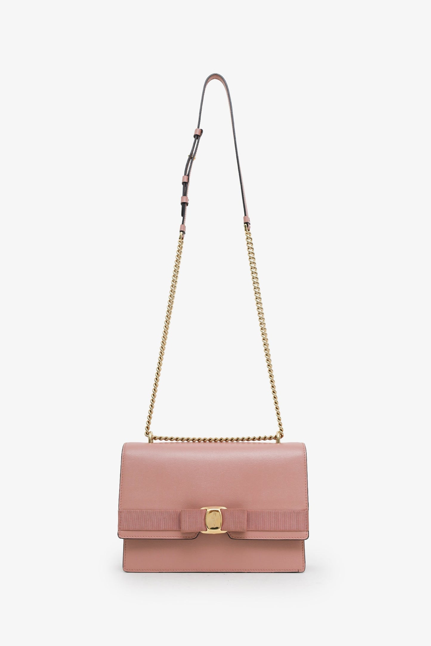 Salvatore Ferragamo Pink Vara Bow Crossbody Bag