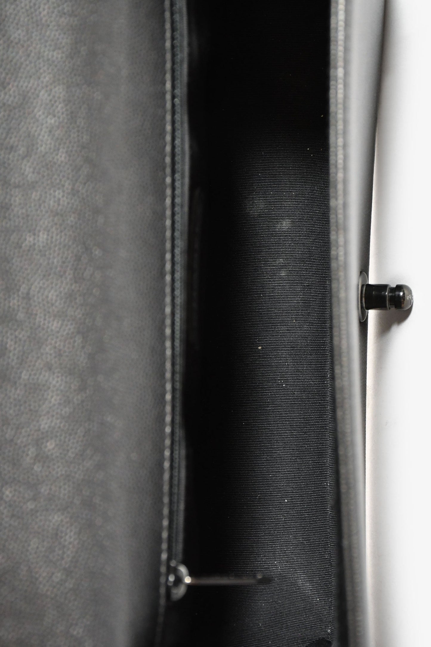 Chanel™ 2017 So Black Caviar Leather Large Boy Bag